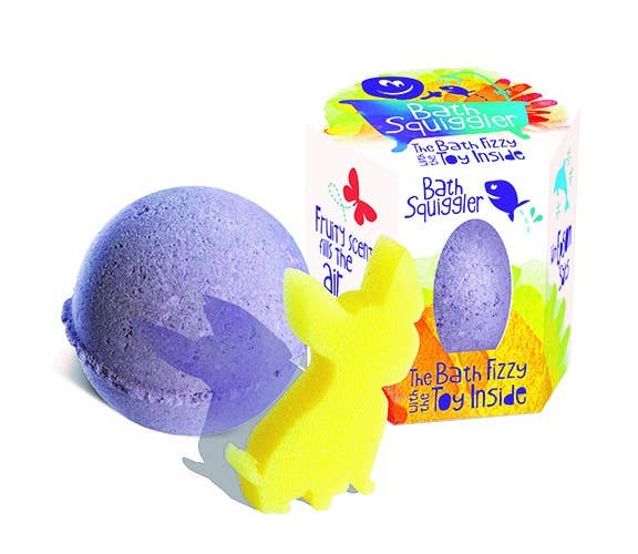 Bath Squiggler bath bombs with toy
