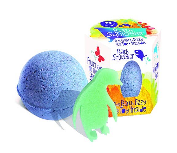 Bath Squiggler bath bombs with toy