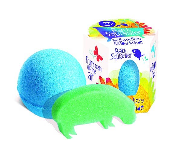 Bath Squiggler bath bombs with toy