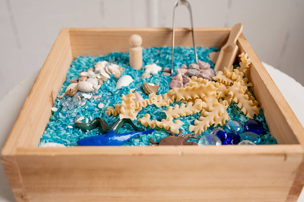 Sensory Play Kit in a Bag – Ready to Dump & Play - Ocean