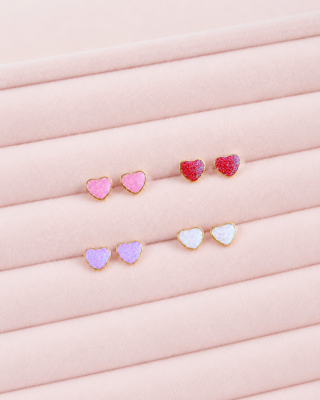HEART STUD EARRINGS