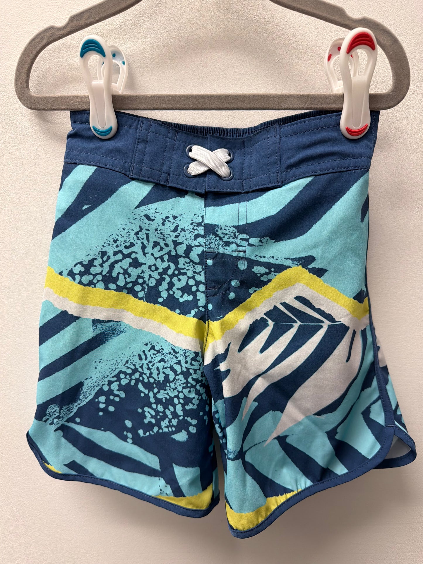 GEORGE BLUE SWIM SHORTS SIZE 4-5