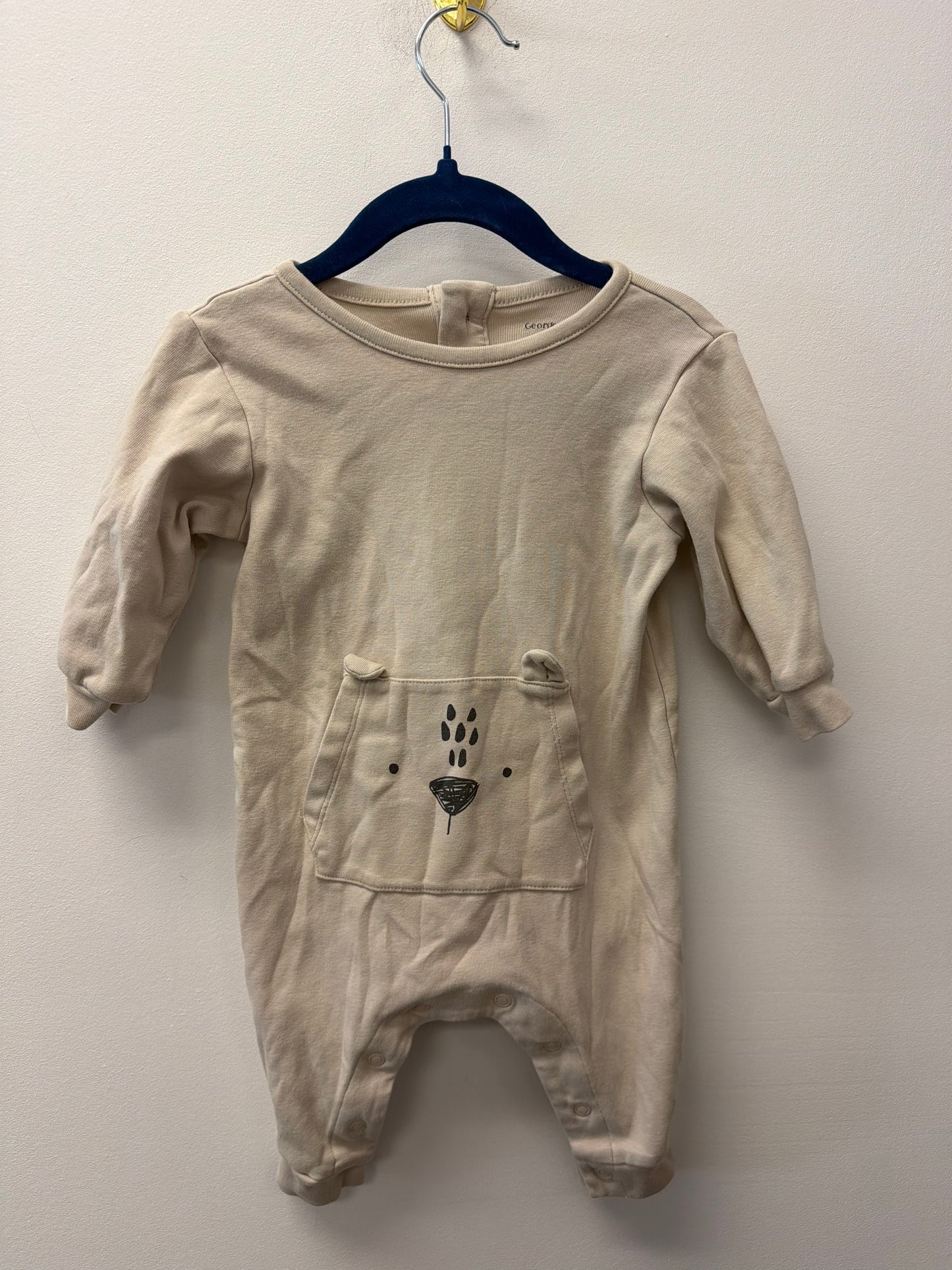 GEORGE FRONT POCKET ONE PIECE SIZE 3-6M