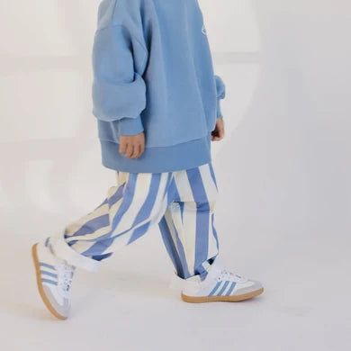 ROOBEAR STRIPPED BLUE PANTS
