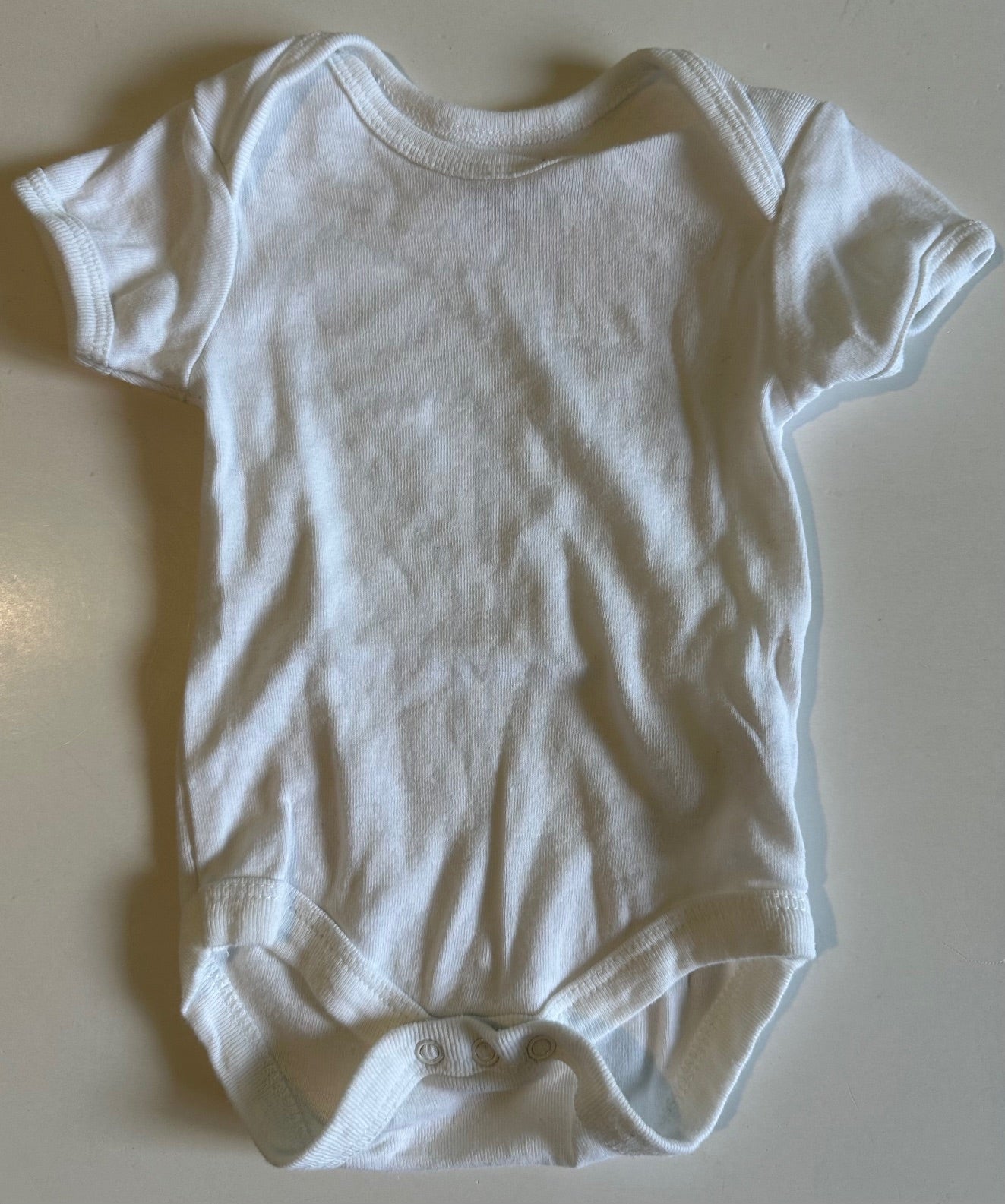 Rene Rofe, White Onesie - 0-3 Months – Linen for Littles