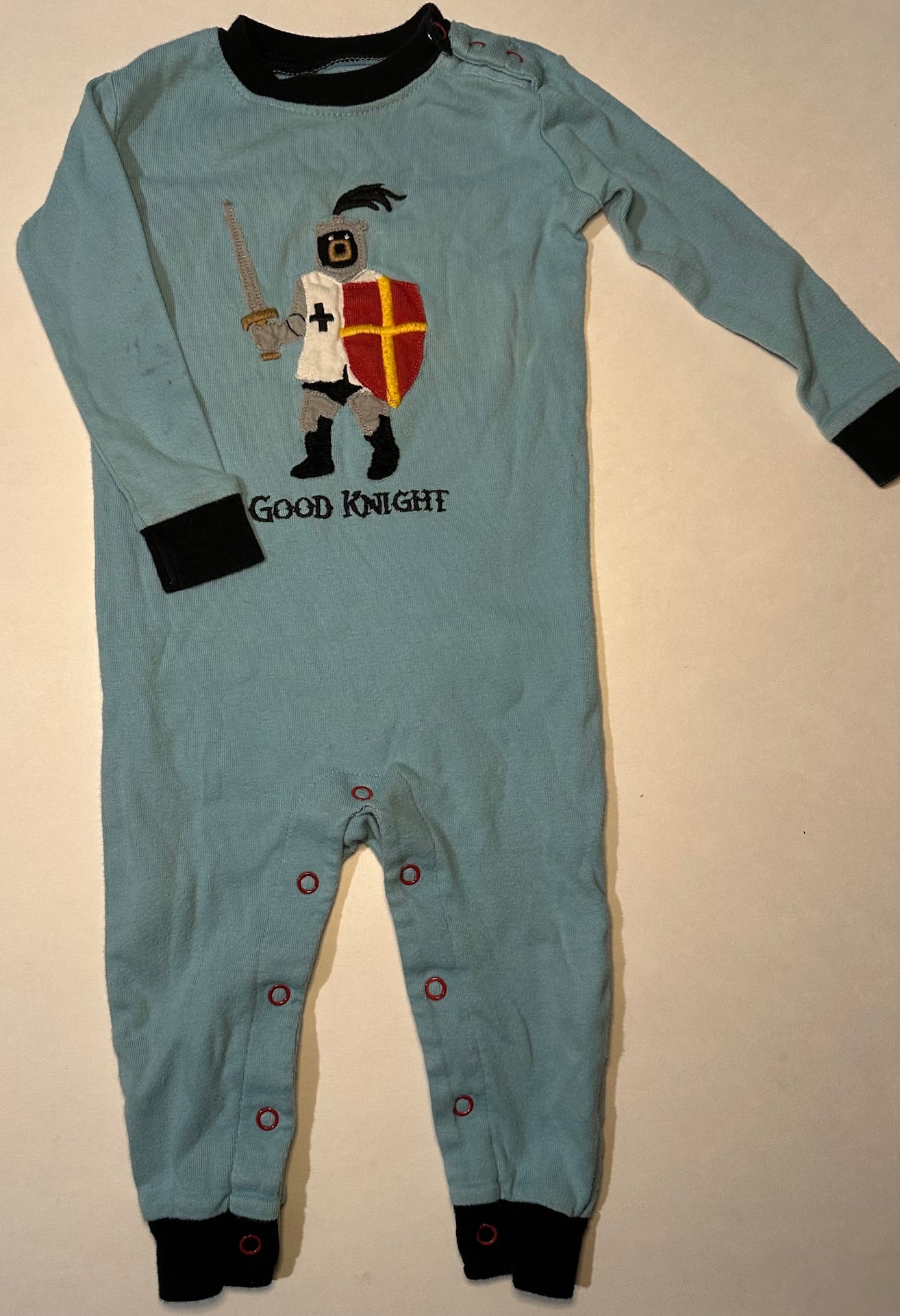 *Play* Hatley, Blue "Good Knight" Sleeper - 12-18 Months