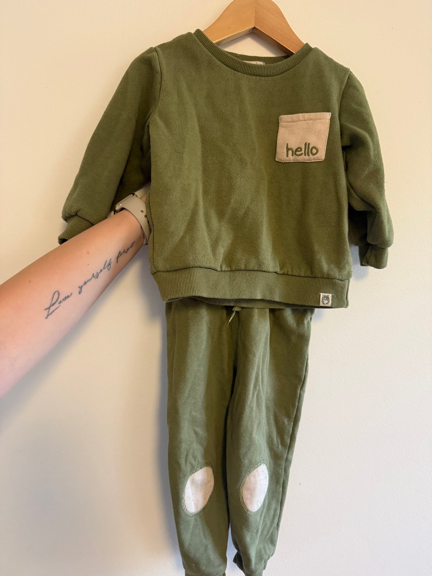 RABBIT + BEAR 2 PIECE OUTFIT SIZE 2T