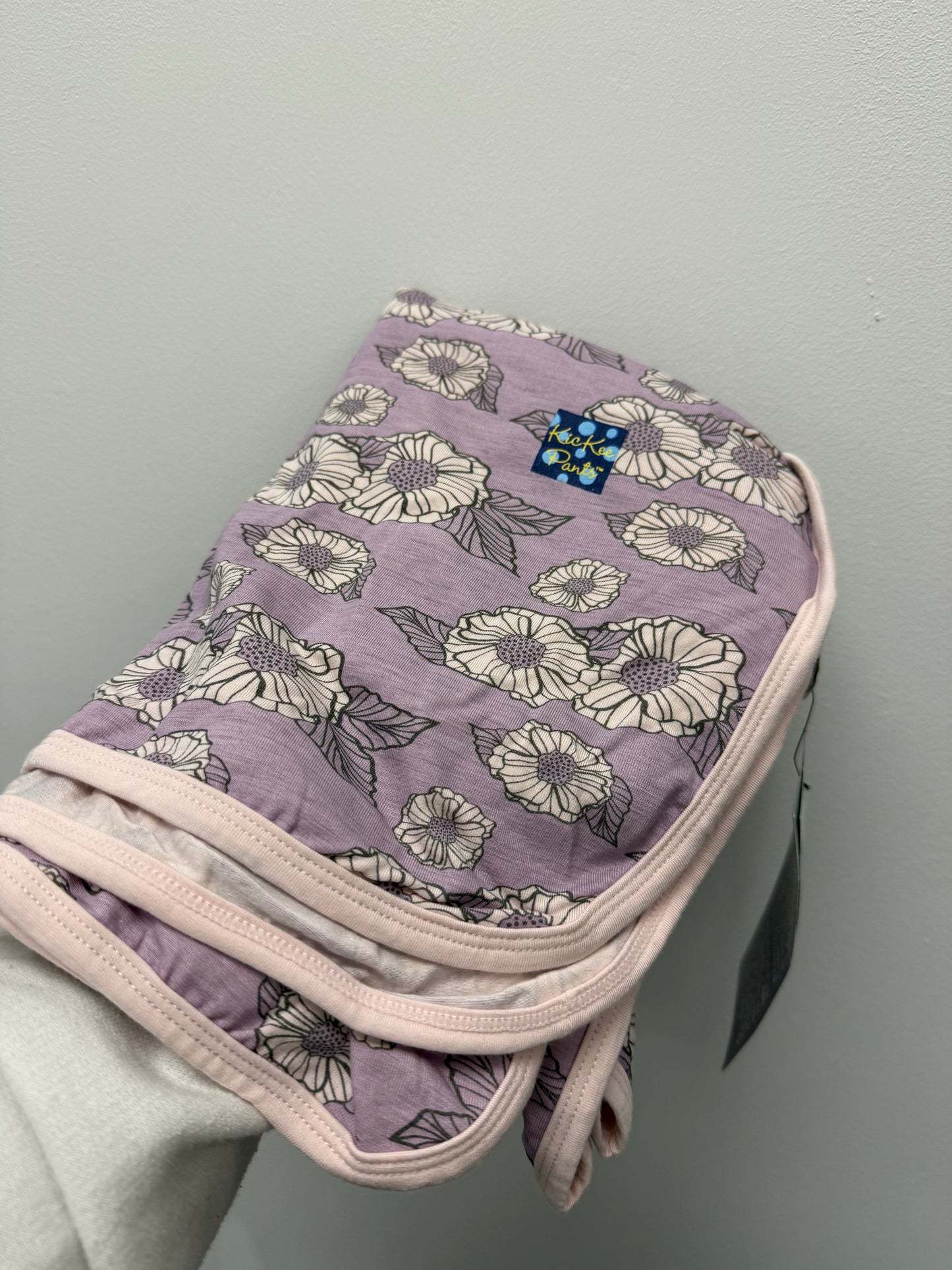 NEW KICKEE PANTS FLORAL SWADDLE BLANKET