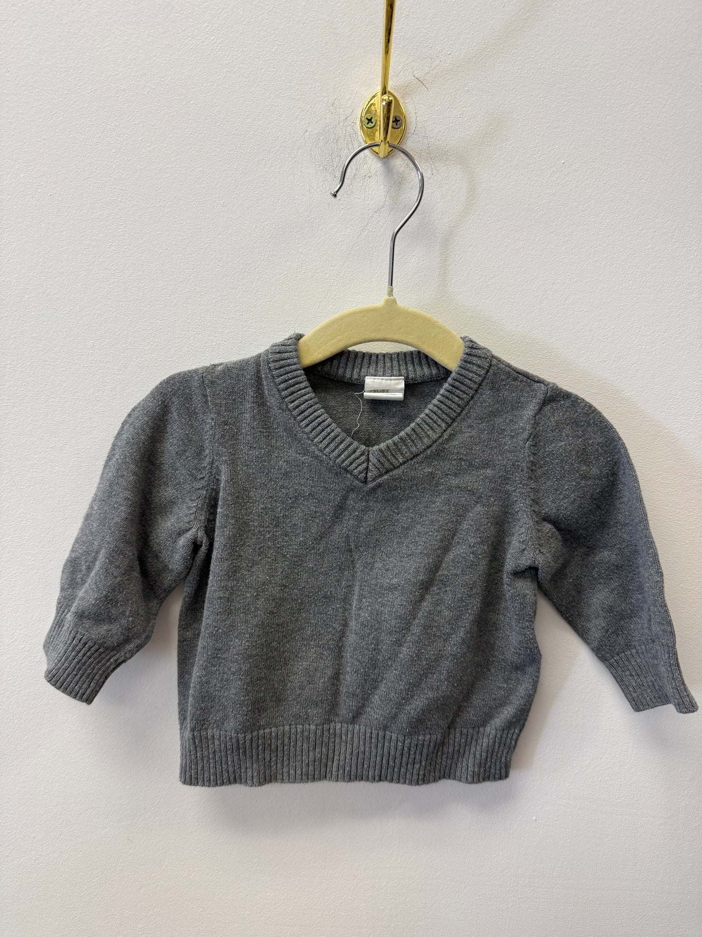 H&M GREY SWEATER SIZE 2-4M