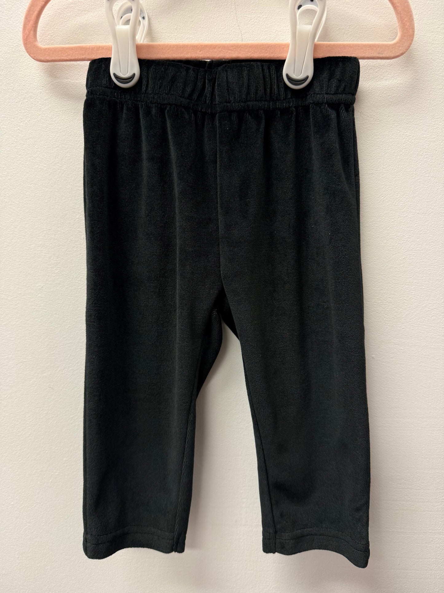 GEORGE BLACK VELVET PANTS SIZE 6-12M
