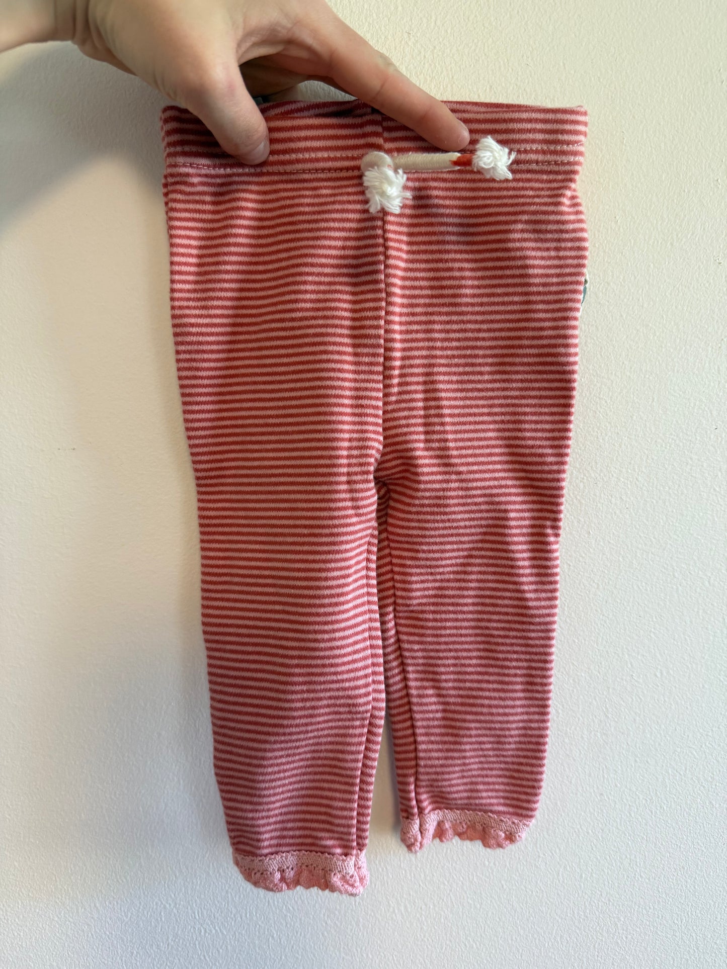 RABBIT + BEAR STRIPPED PANTS SIZE 3-6M