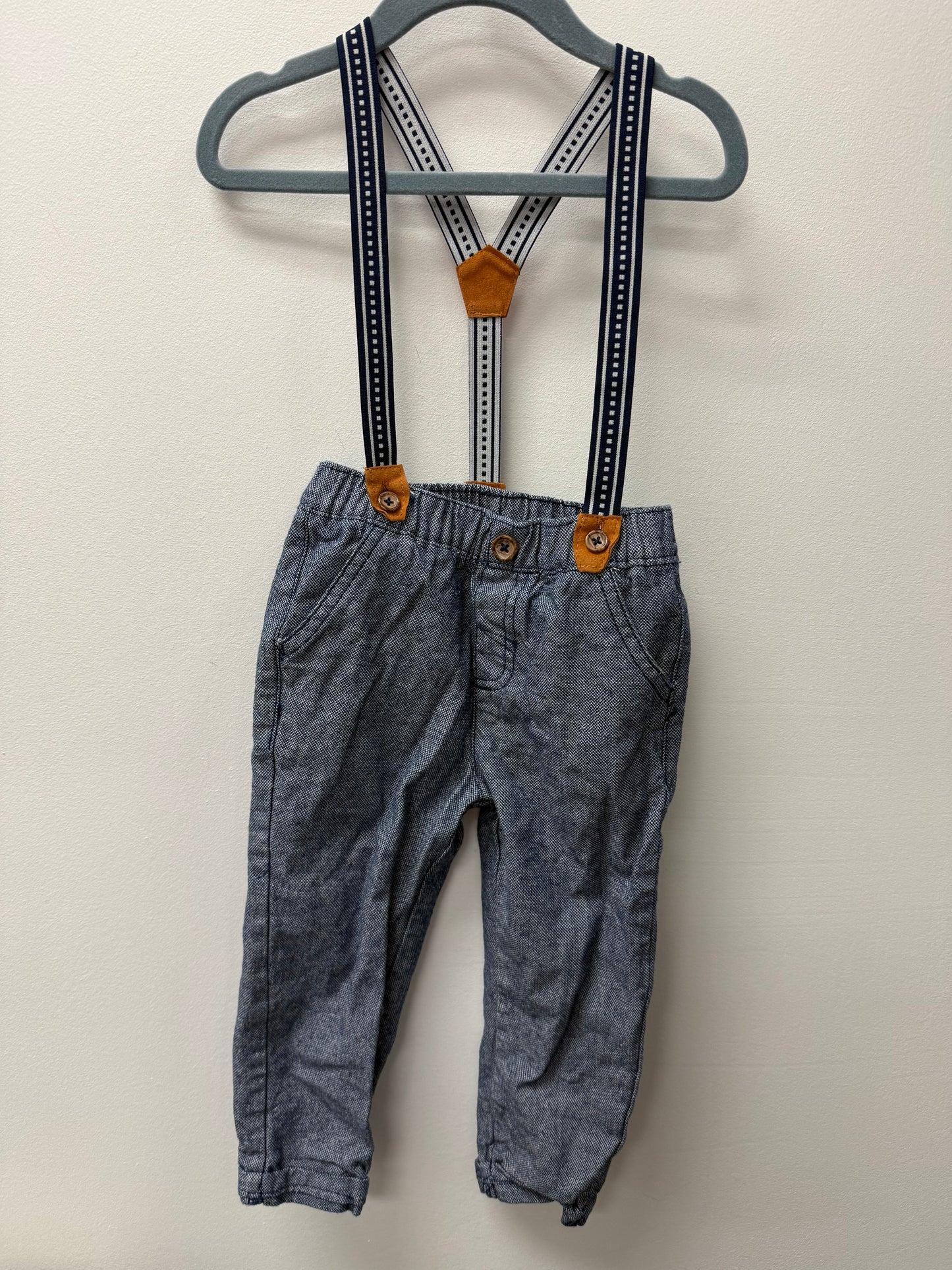 SUSPENDER PANTS SIZE 24M