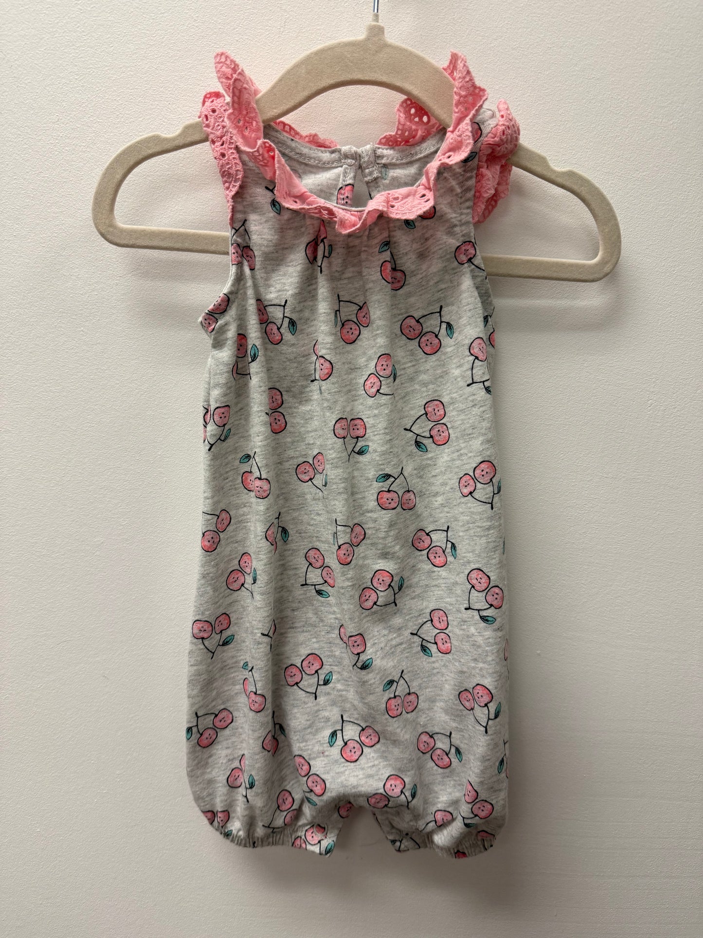 GEORGE CHERRY ROMPER SIZE 6-12M
