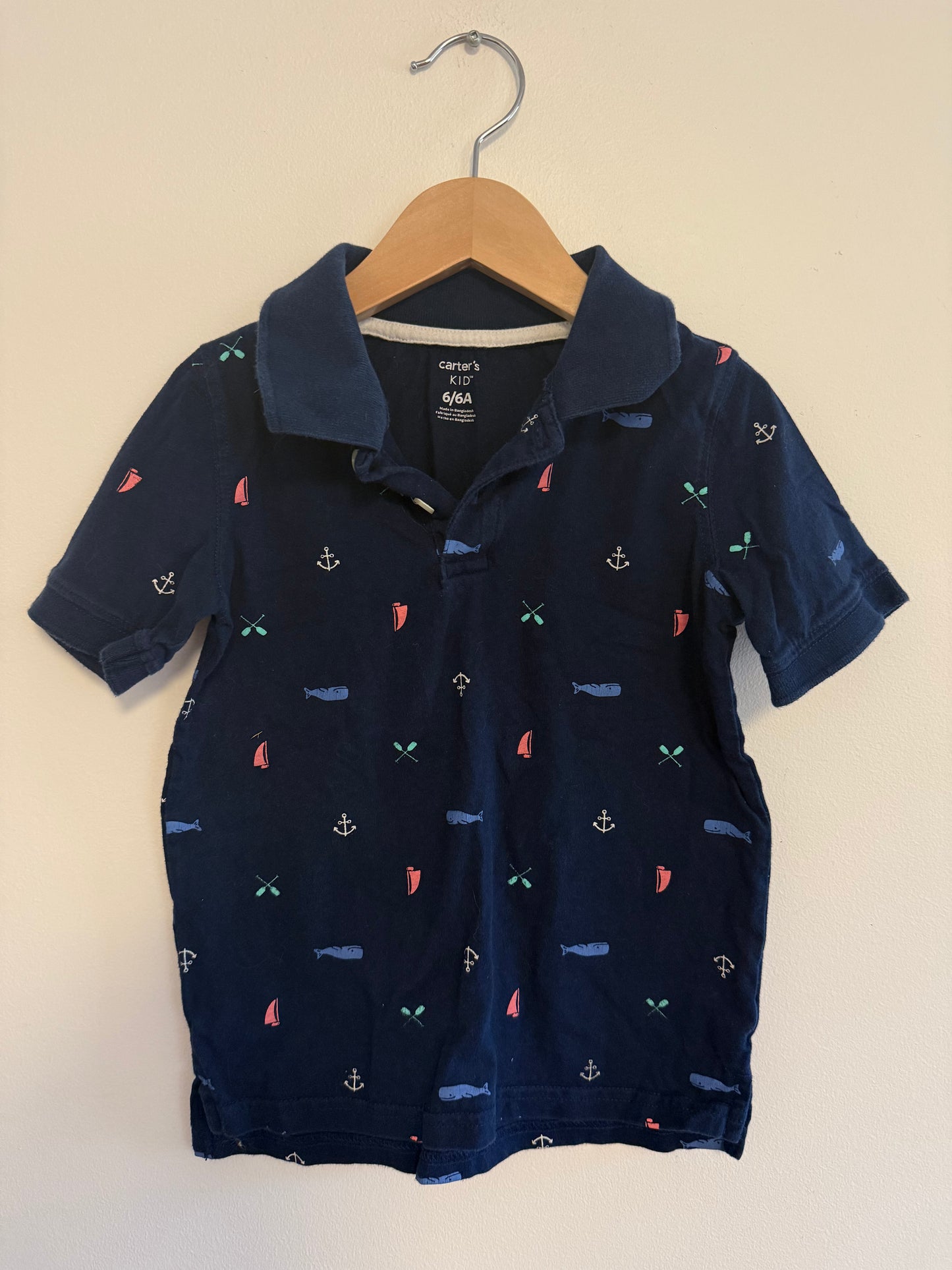 CARTERS BOAT SHIRT SIZE 6