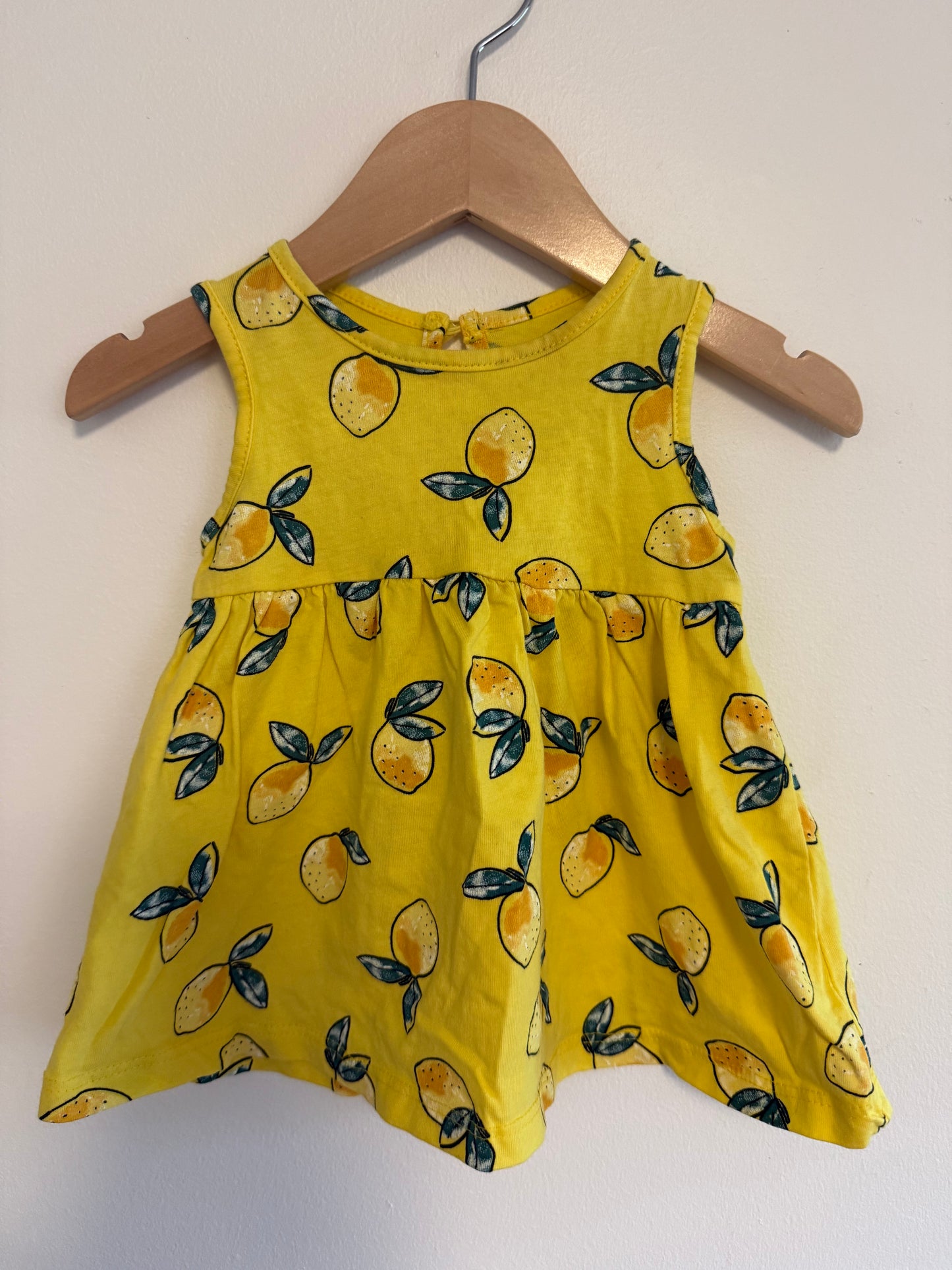 GEORGE LEMON DRESS SIZE 3-6M