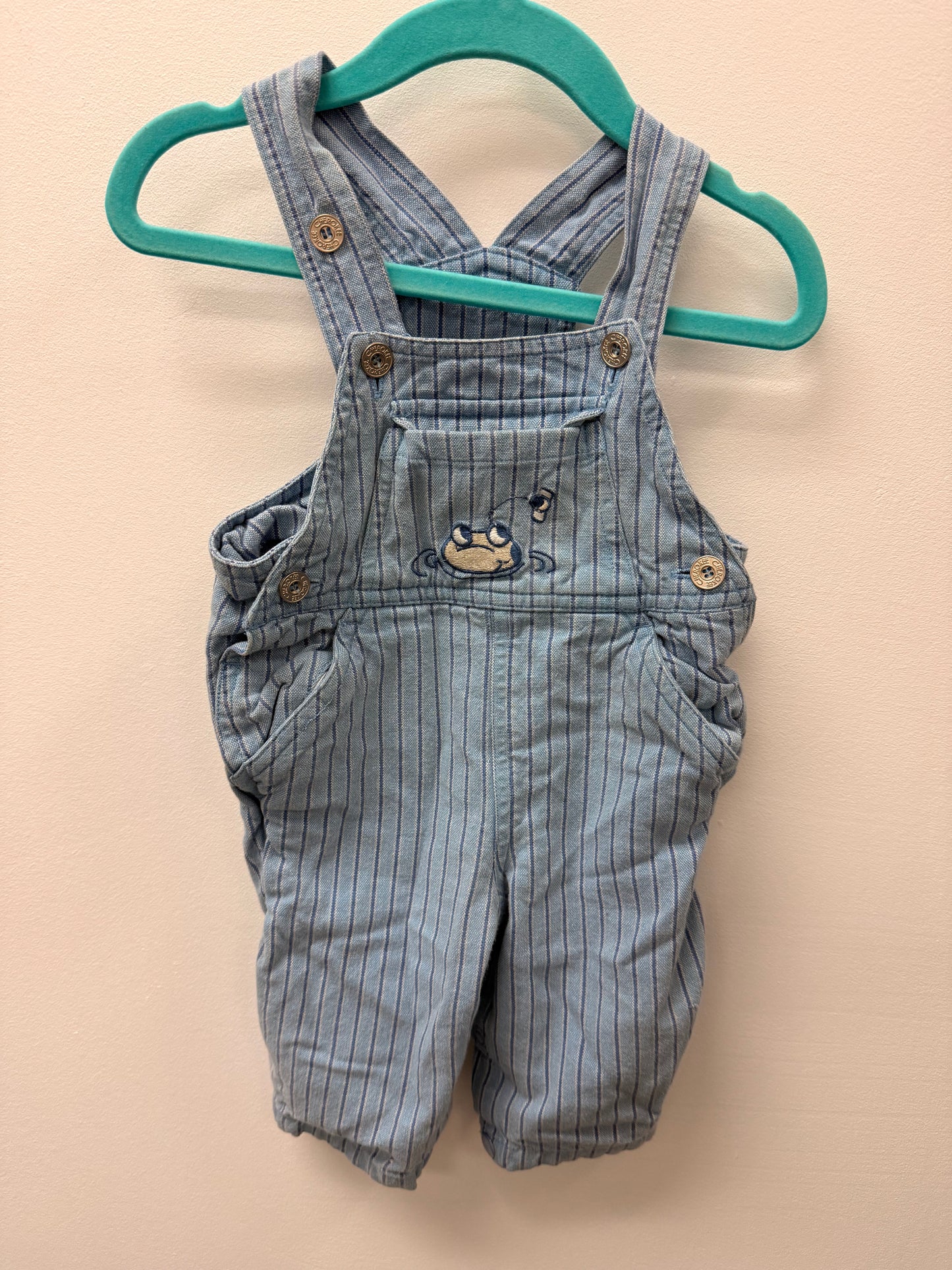 CHEROKEE BABY STRIPPED OVERALLS SIZE 3M