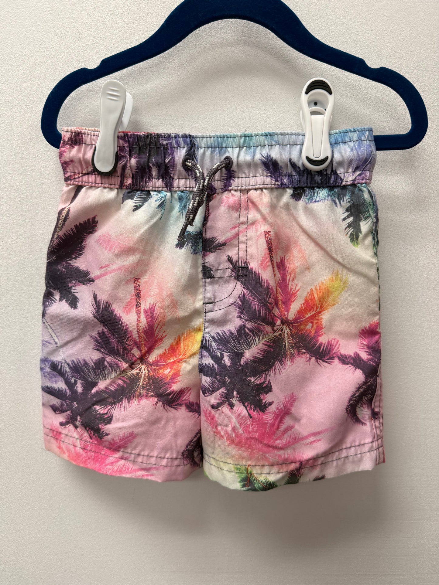 GEORGE PALM TREE SWIM SHORTS SIZE 2T