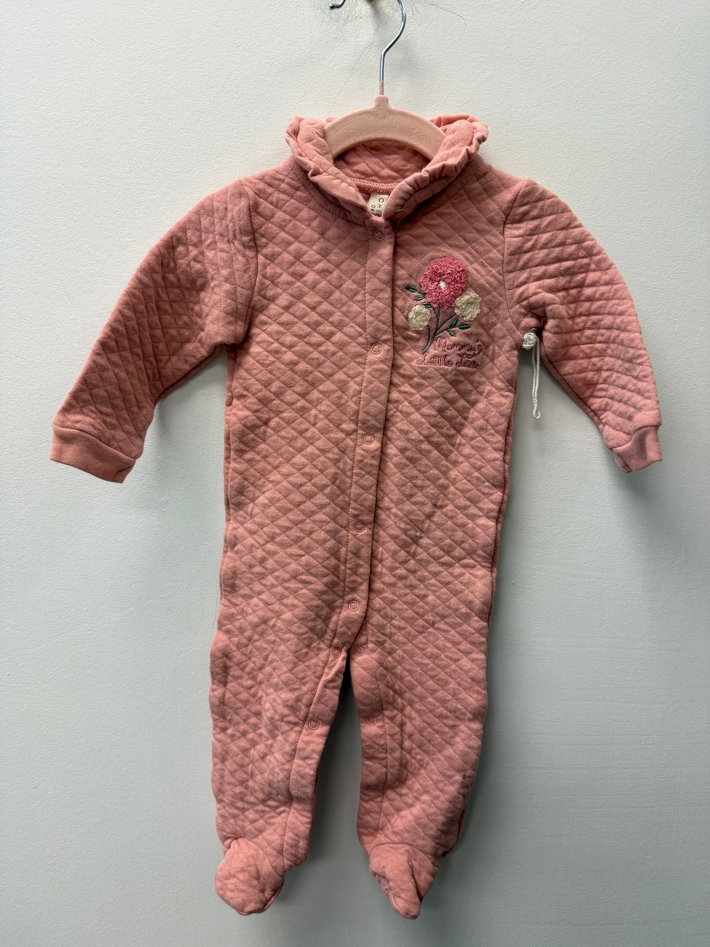 NEW CHICKPEA QUILTED "MAMAS LOVE" SLEEPER SIZE 6-9M