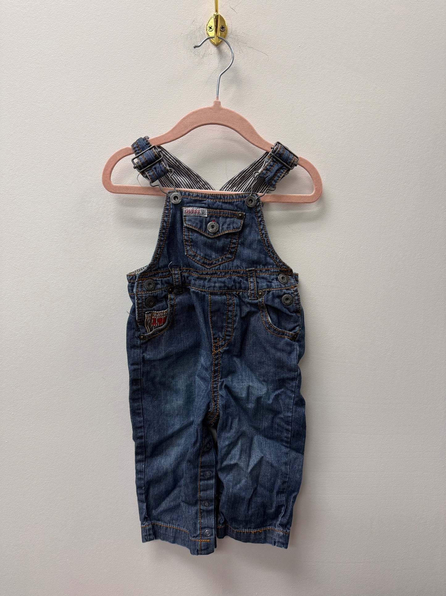 GUESS DENIM OVERALLS SIZE 18M