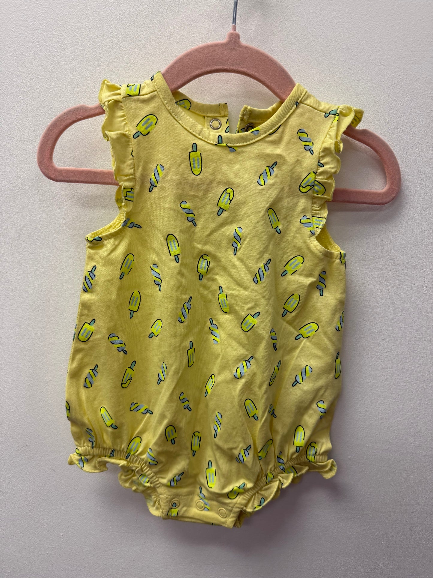 JOE FRESH YELLOW ROMPER SIZE 0-3M