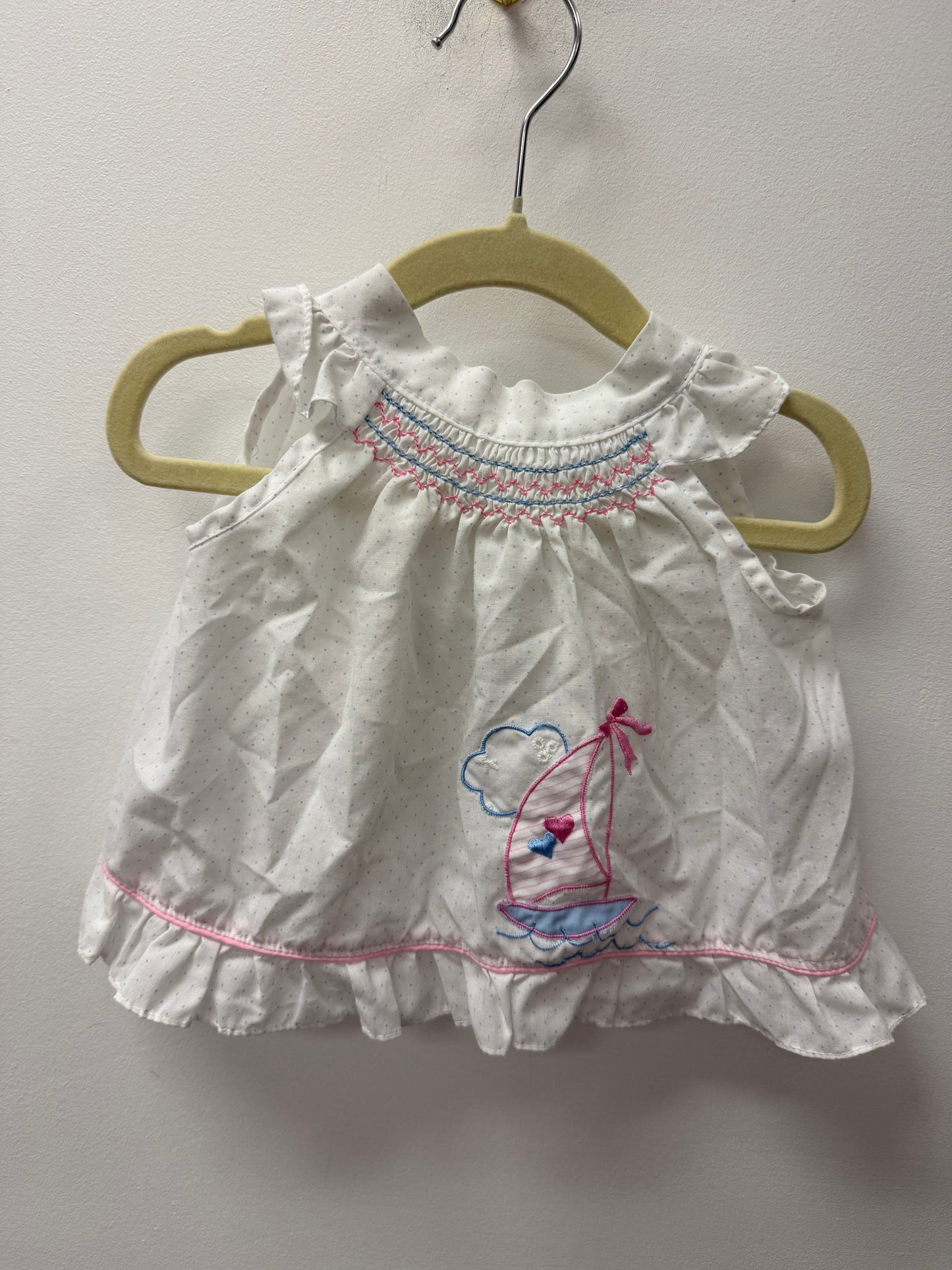 VINTAGE MINI TOGS SAILBOAT SHIRT SIZE 6M