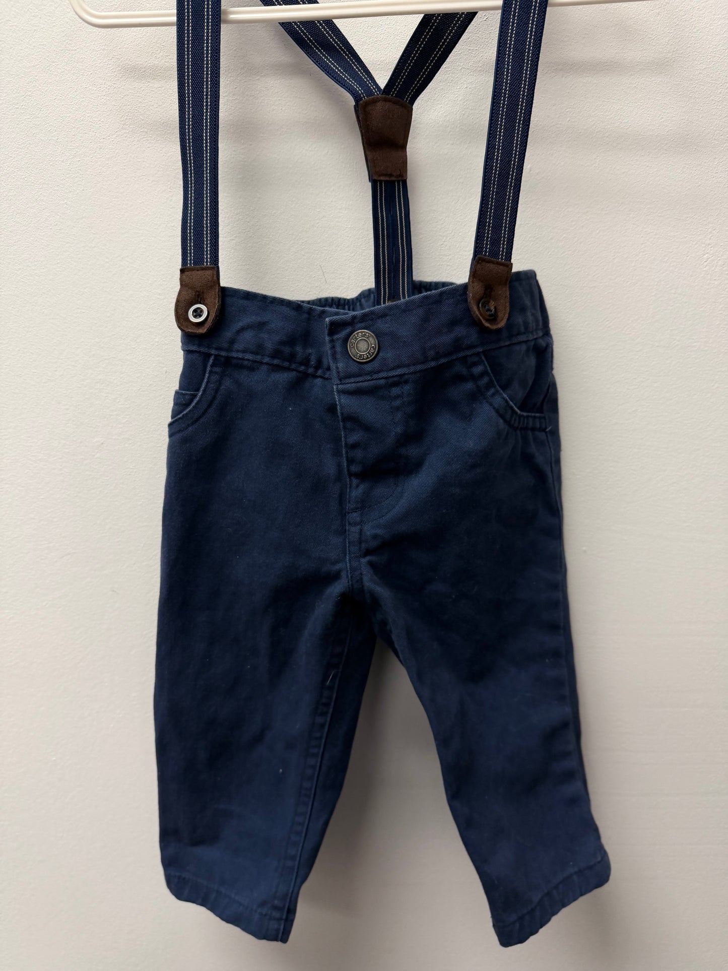 CARTERS SUSPENDER PANTS SIZE 6M