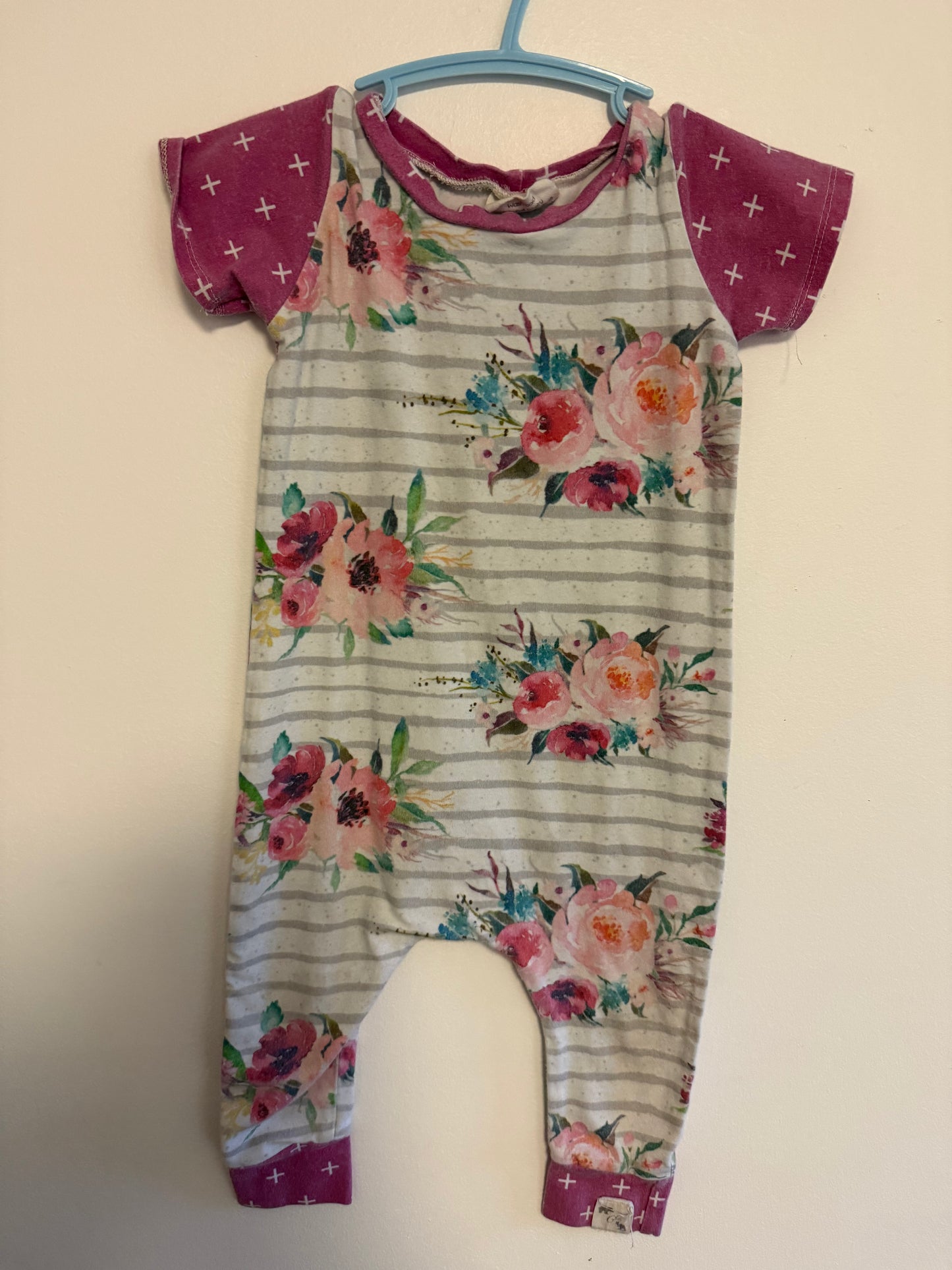 BEAR & TOT FLORAL ROMPER SIZE 18-24M