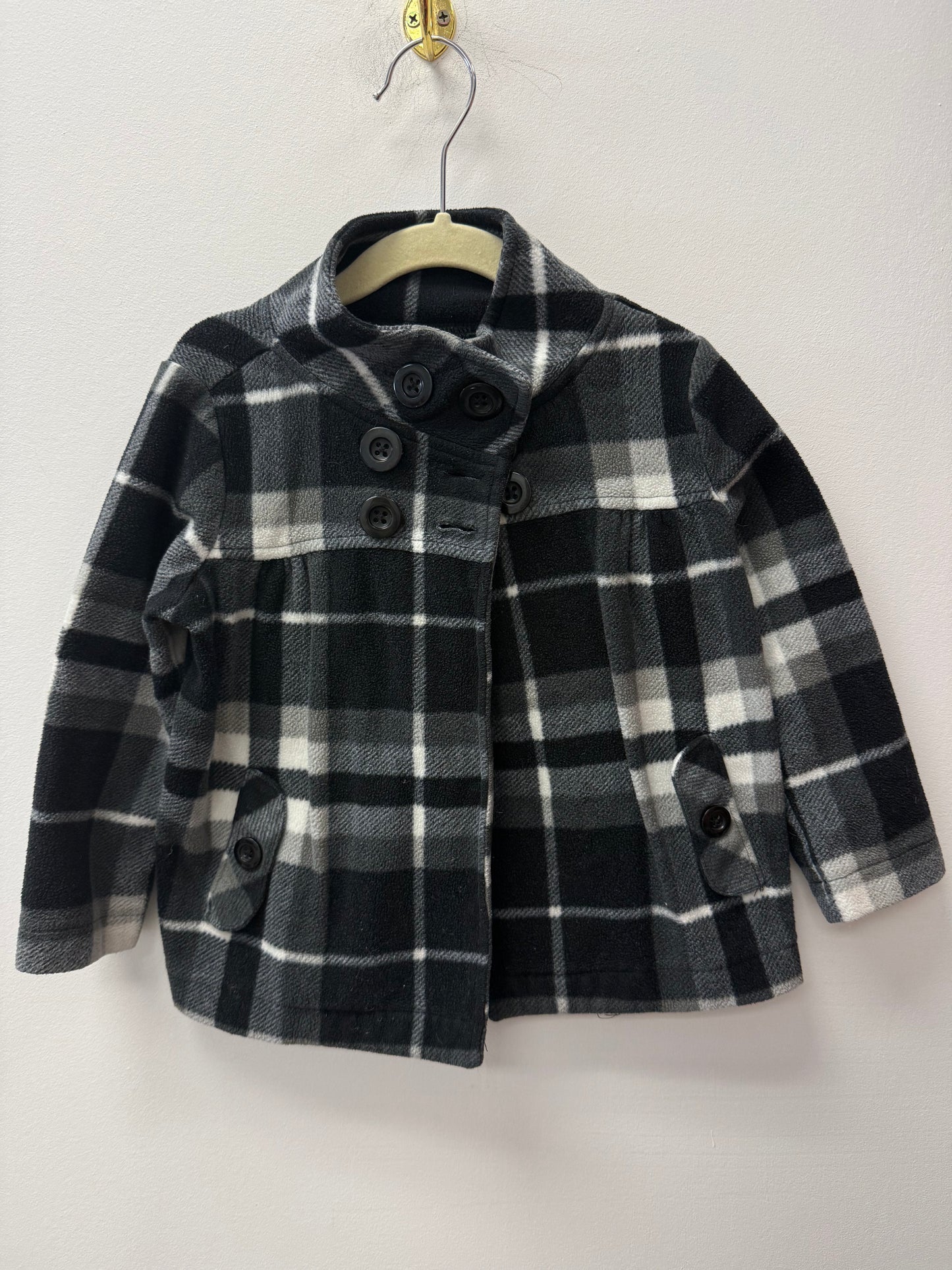 OLD NAVY PLAID COAT SIZE 3T