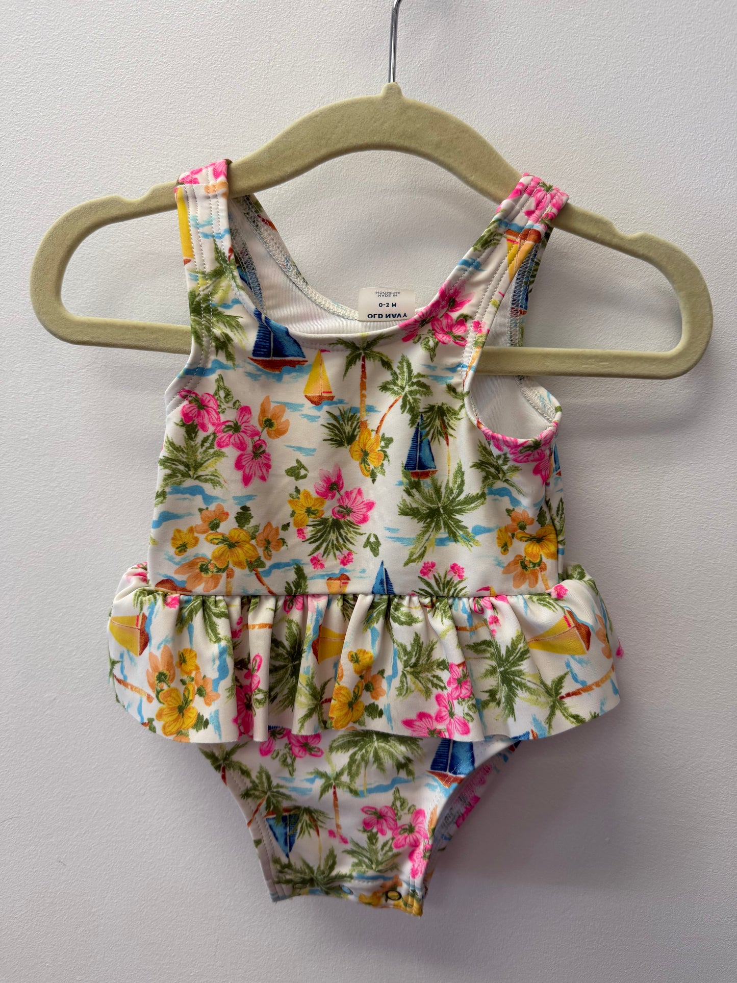 OLD NAVY BEACH THEME BATHING SUIT SIZE 0-3M