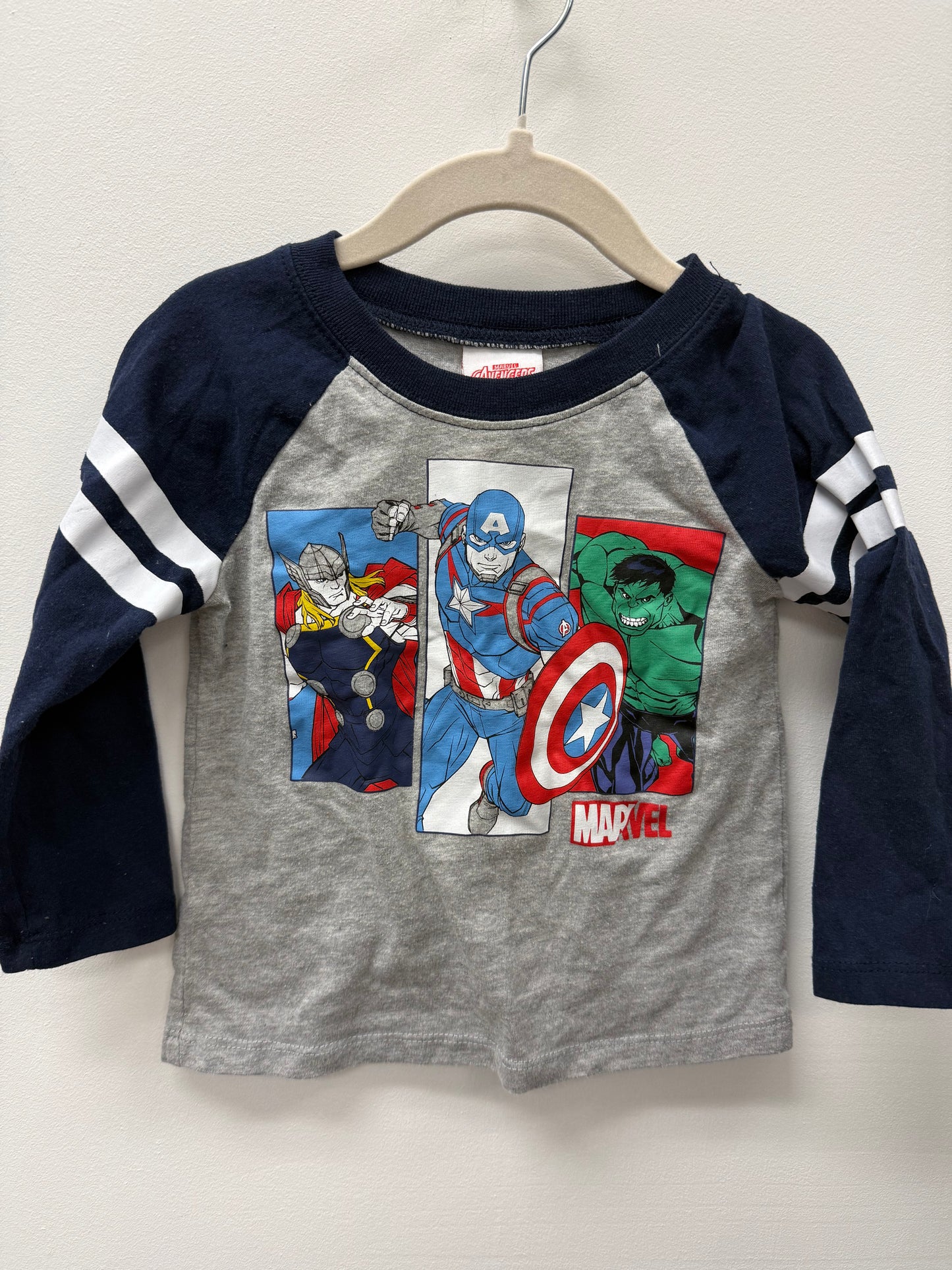 MARVEL AVENGERS LONG SLEEVE SIZE 2T