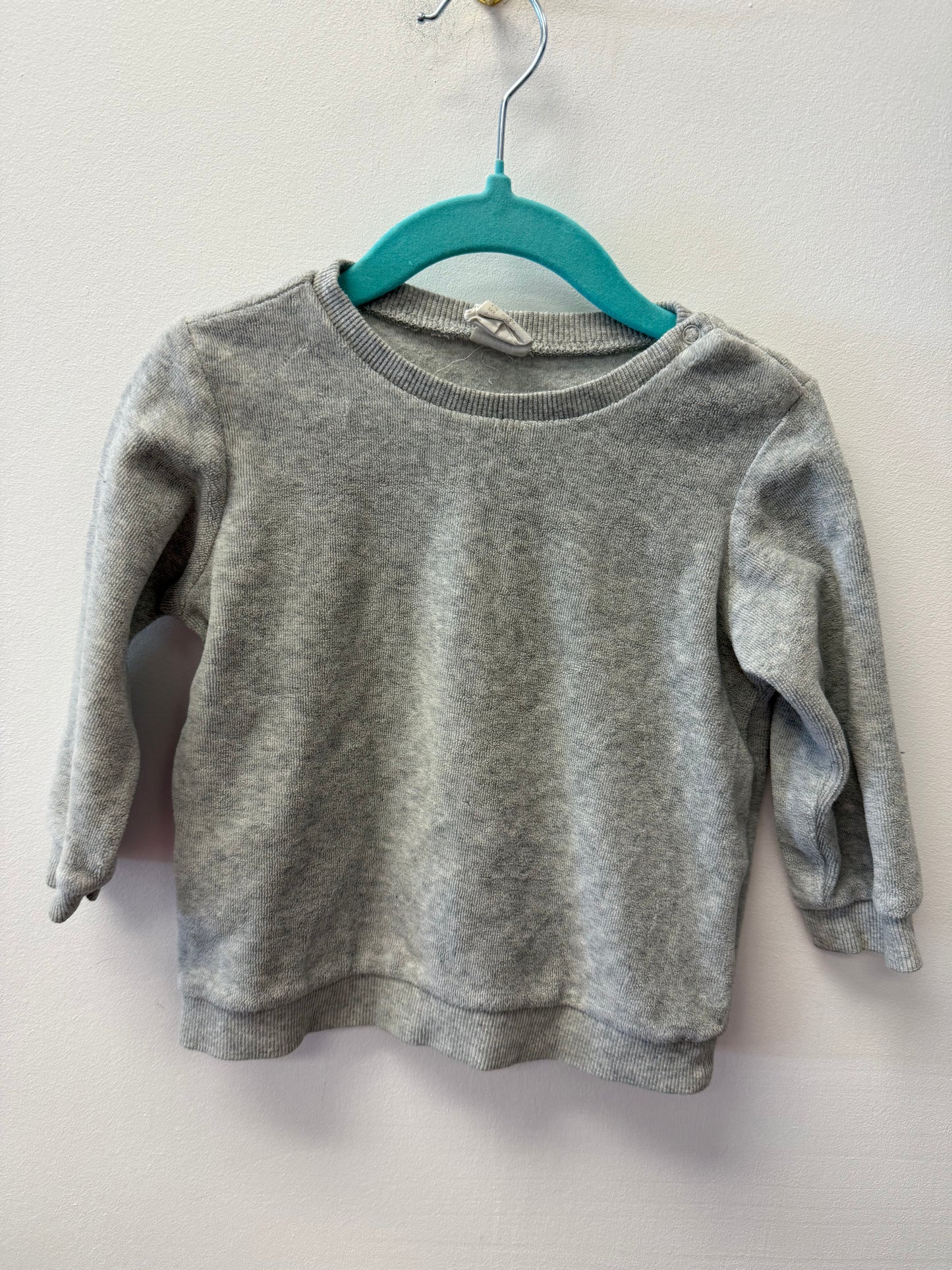 H&M GREY CREW SIZE 12M