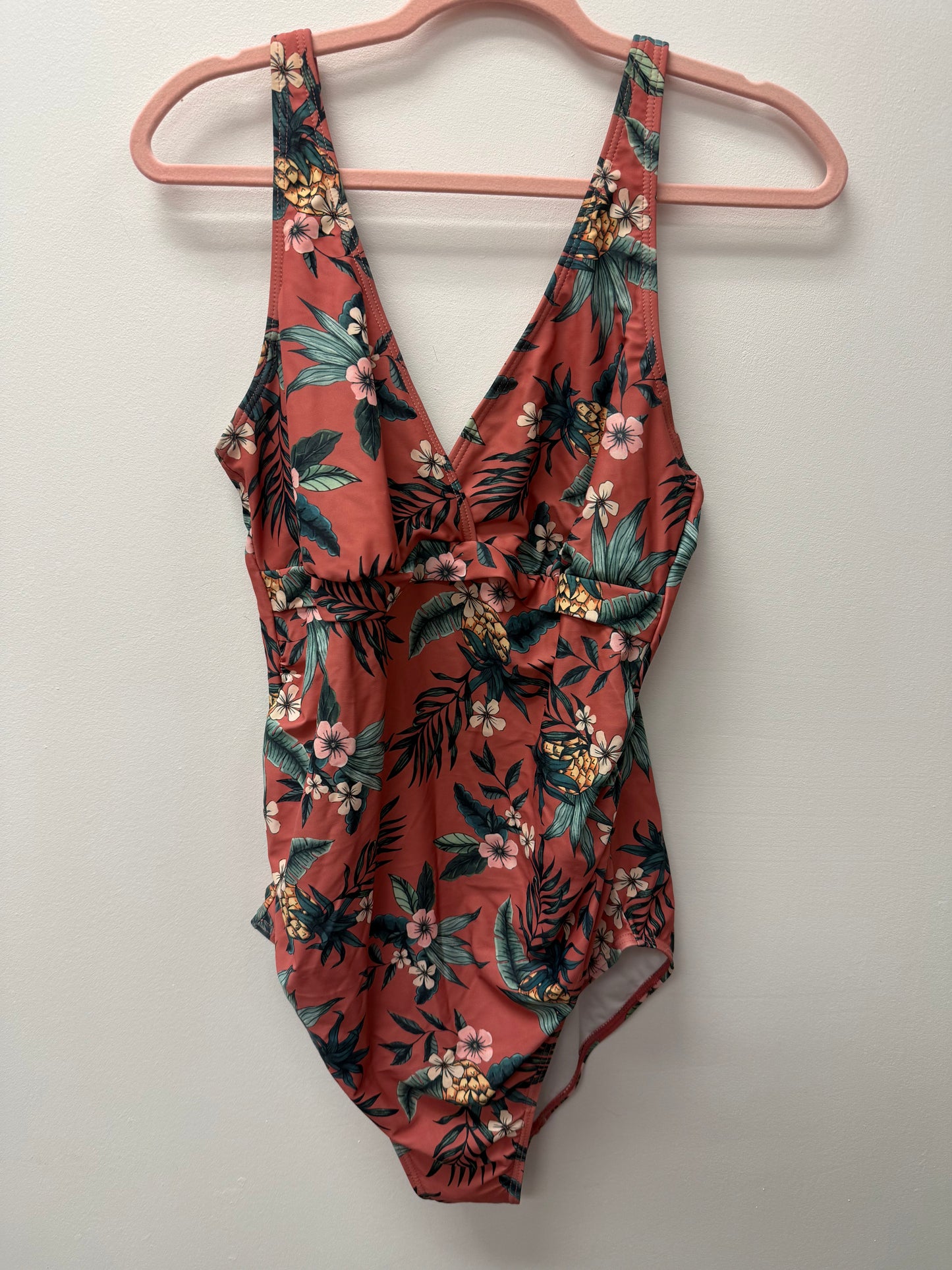 MATERNITY FLORAL BATHING SUIT SIZE LARGE