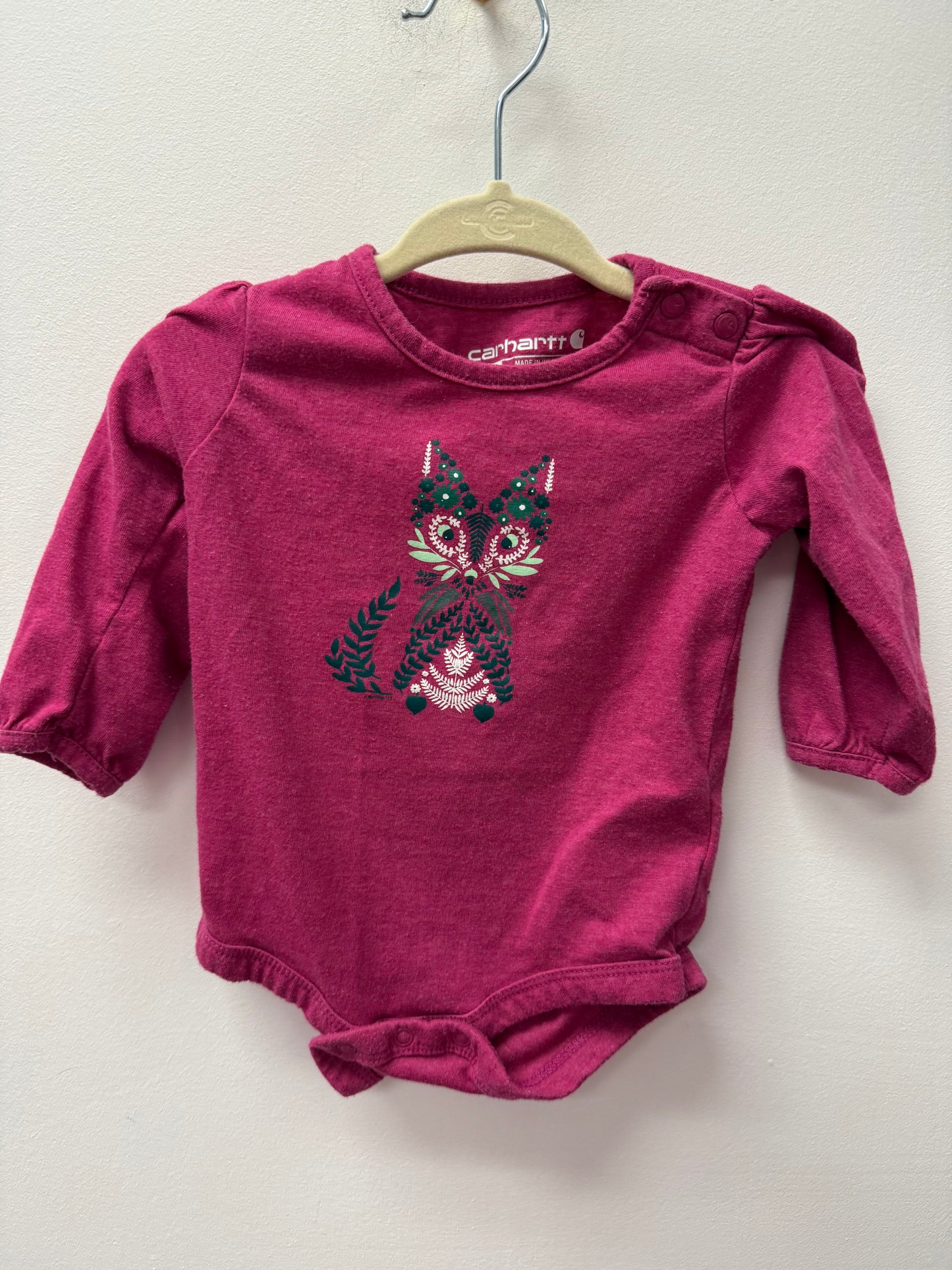 CARHARTT OWL ONESIE SIZE 6M