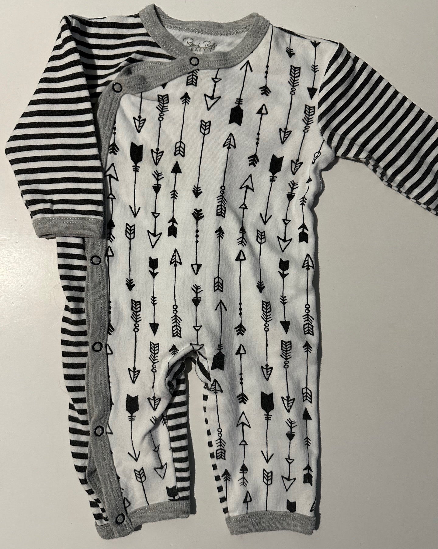 Rene Rofe, Black and White Arrows Outfit - 3-6 Months – Linen for Littles