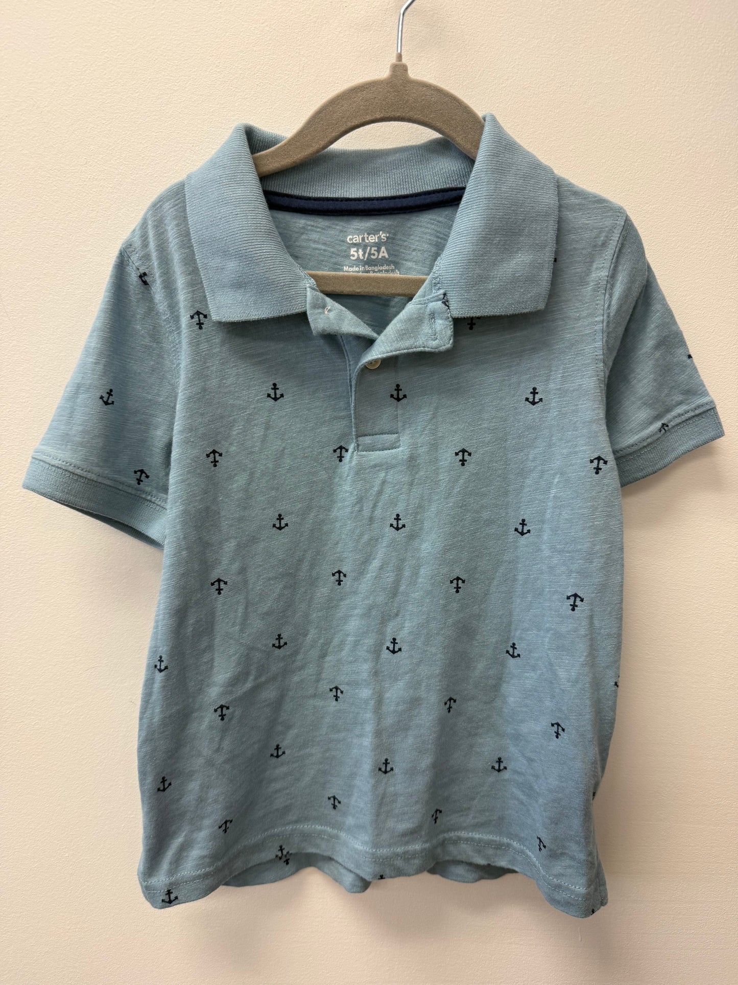 CARTERS ANCHOR SHIRT SIZE 5