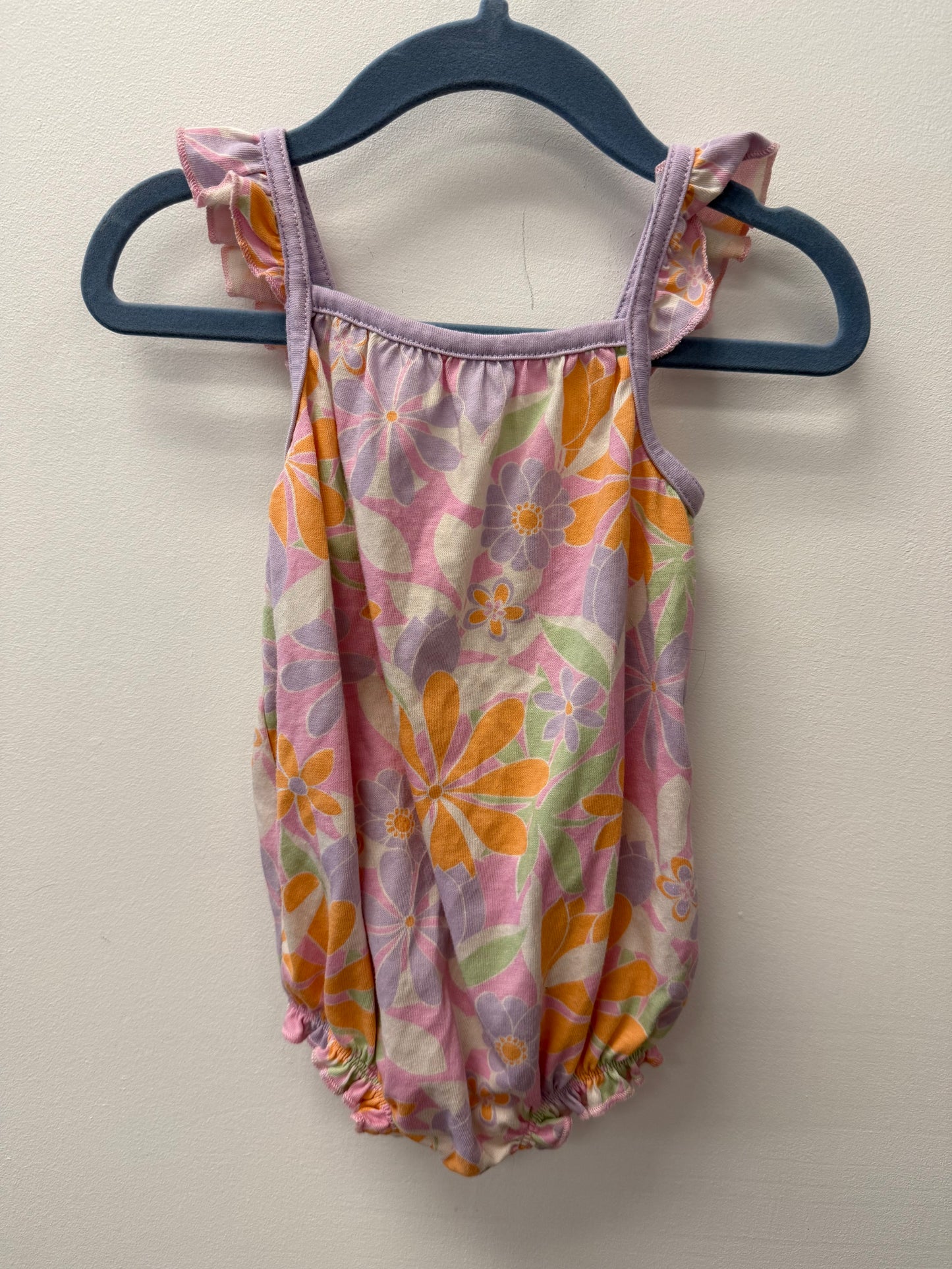 JOE FRESH FLORAL BUBBLE ROMPER SIZE 6-12M