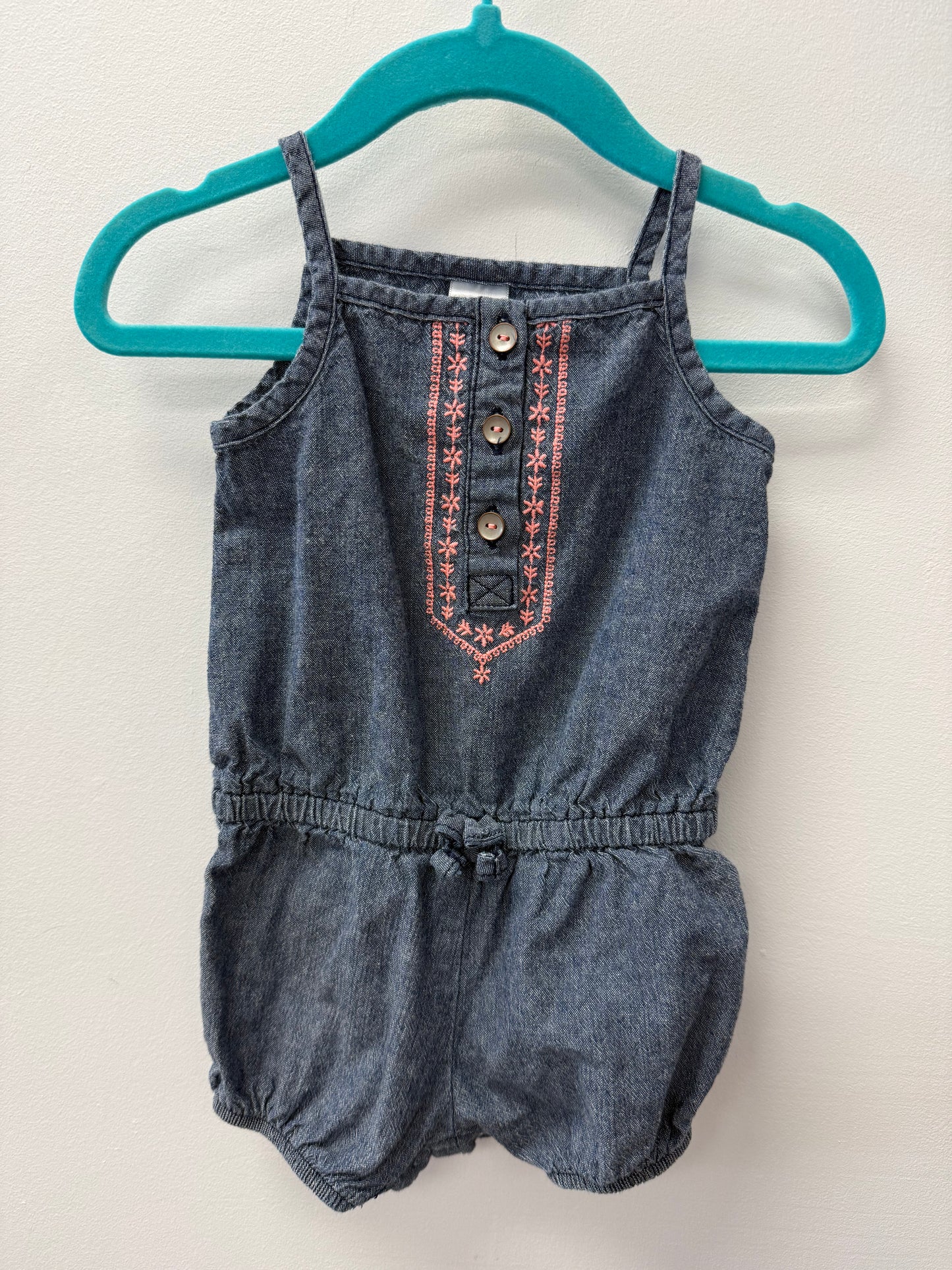 CARTERS DENIM ROMPER SIZE 9M