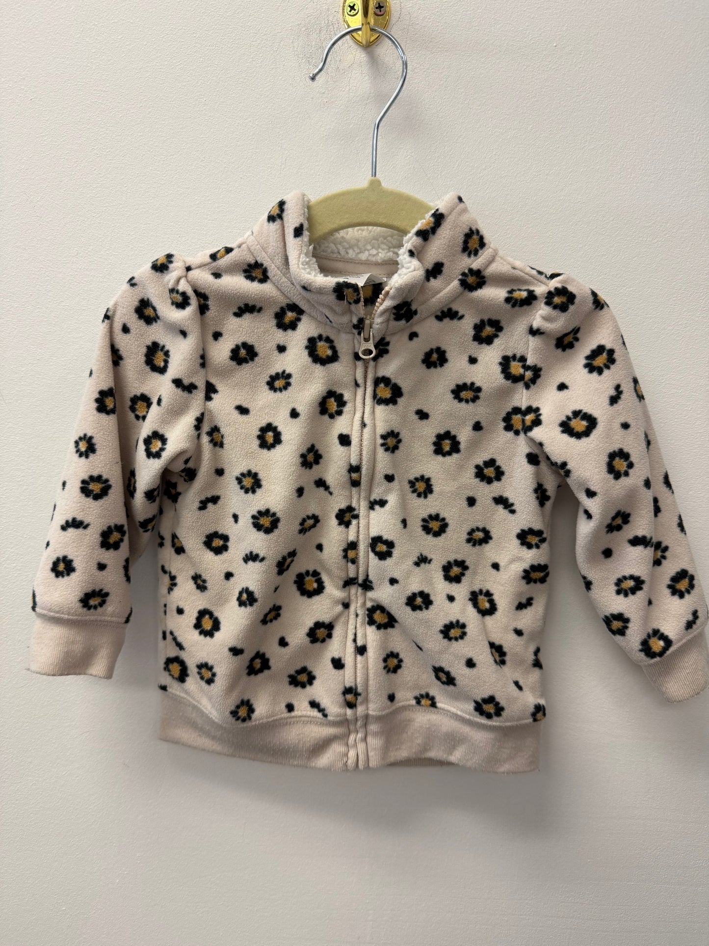 CARTERS FLEECE FLORAL SWEATER SIZE 12M