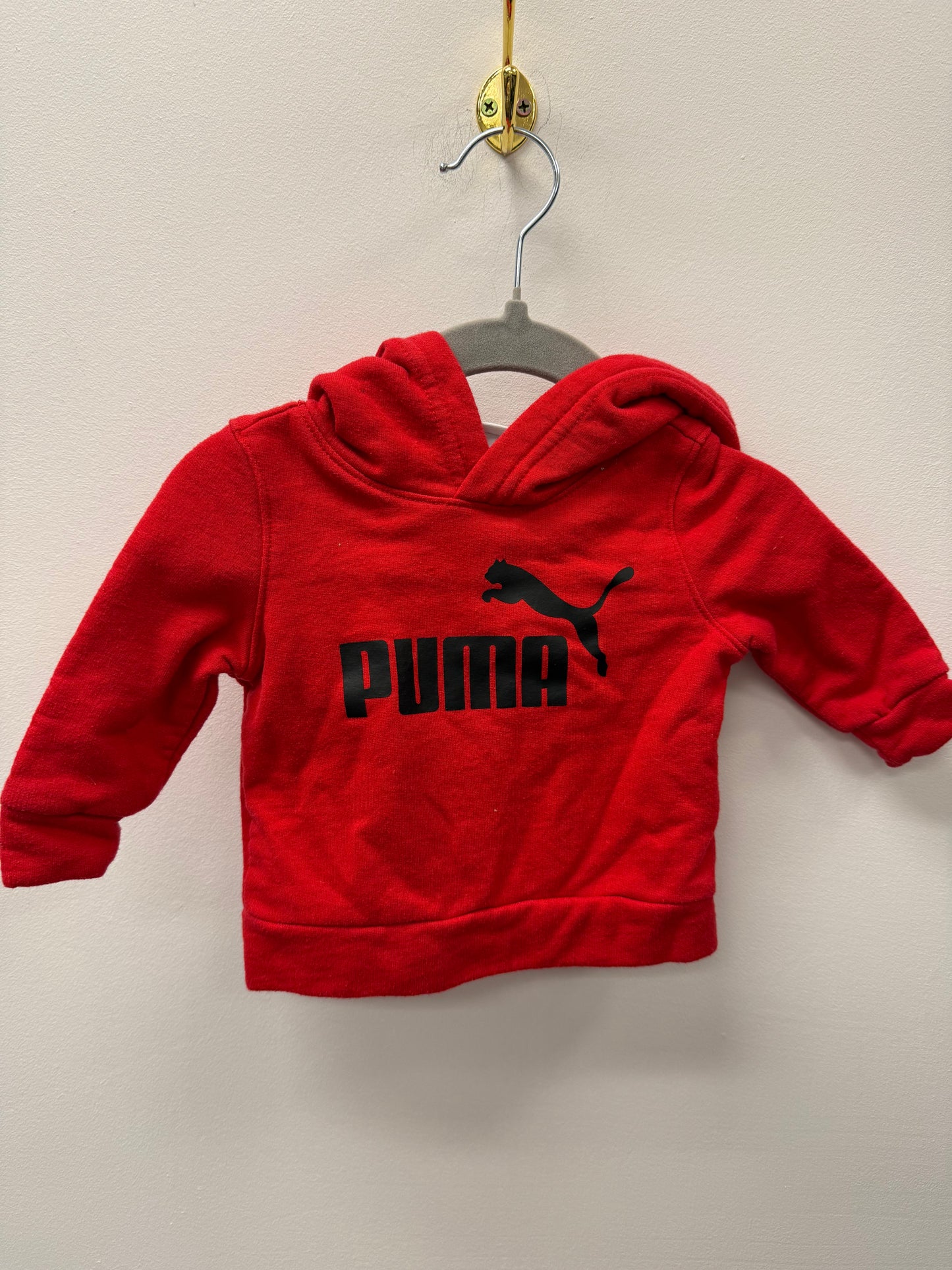 PUMA RED HOODIE SIZE 0-3M