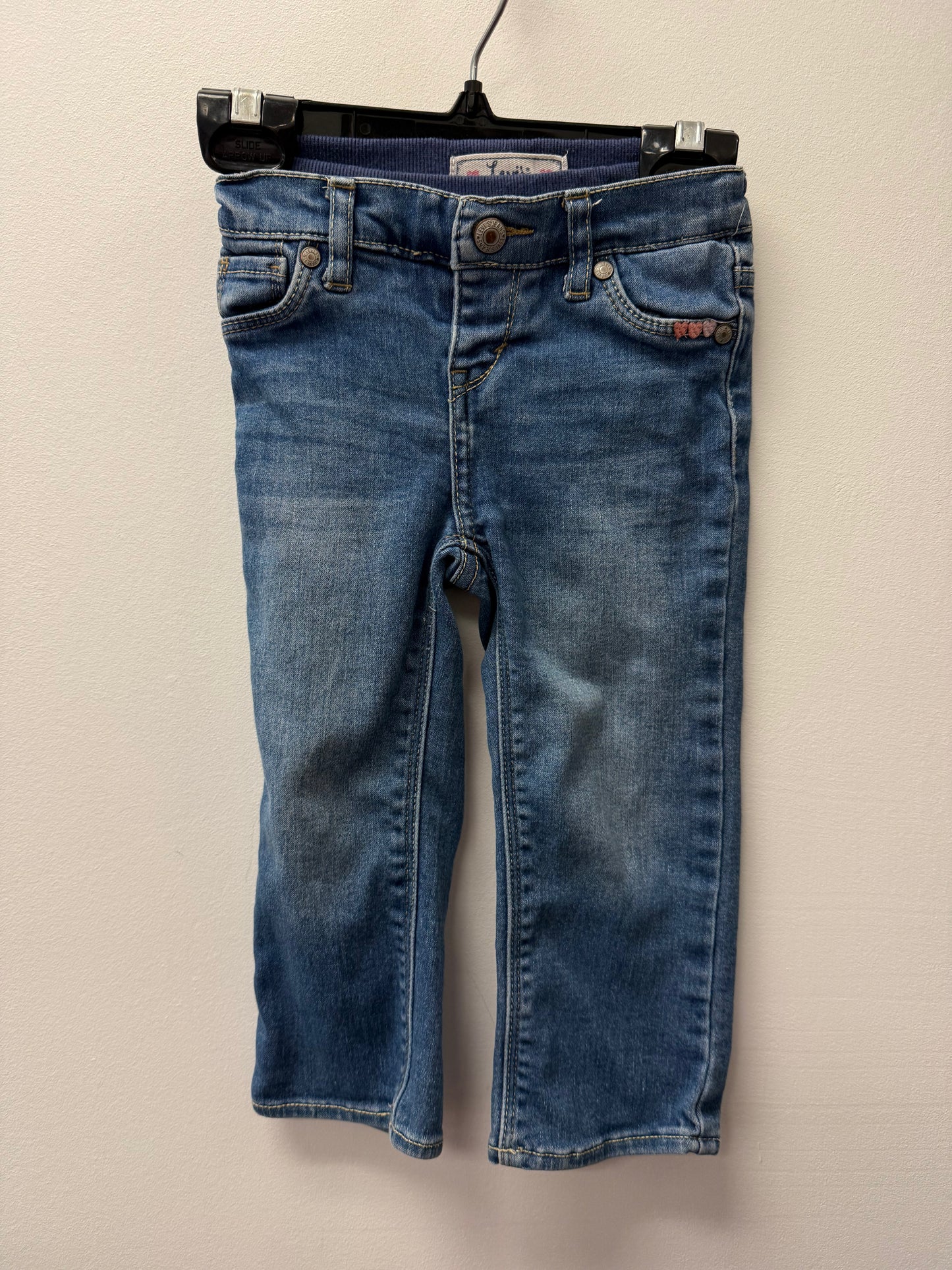 LEVI GIRLS STRECHY WAIST BAND JEANS SIZE 24M