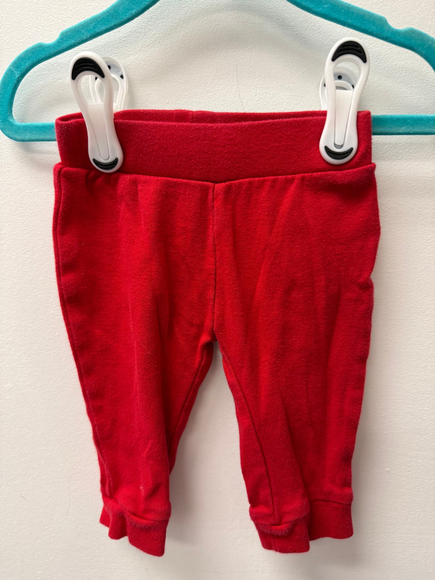 OLD NAVY RED PANTS SIZE 3-6M