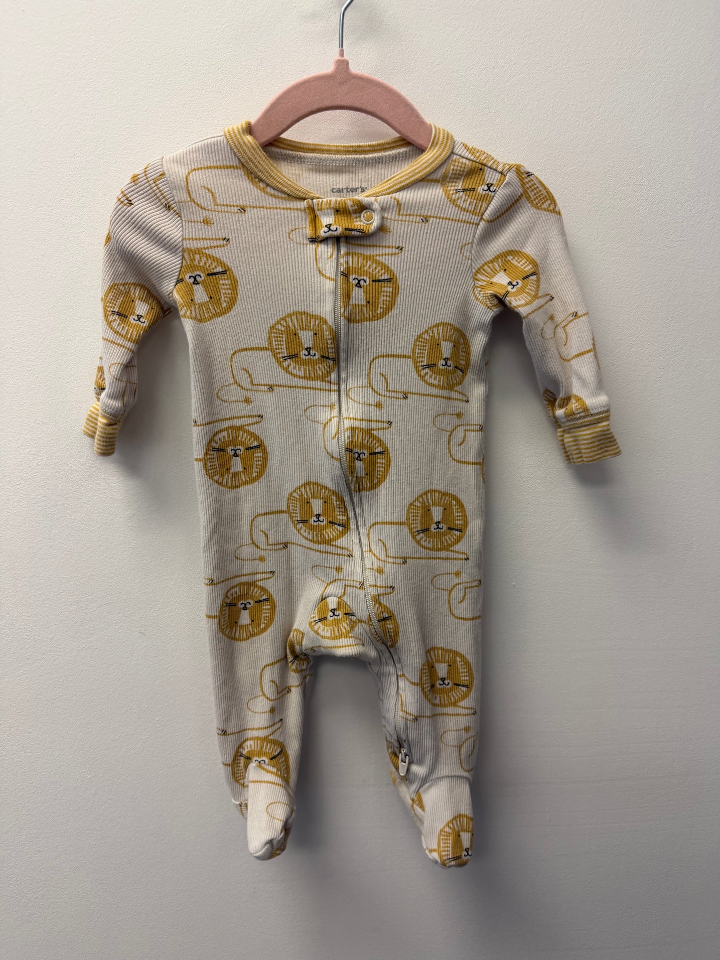 CARTERS RIBBED LION SLEEPER SIZE 3M