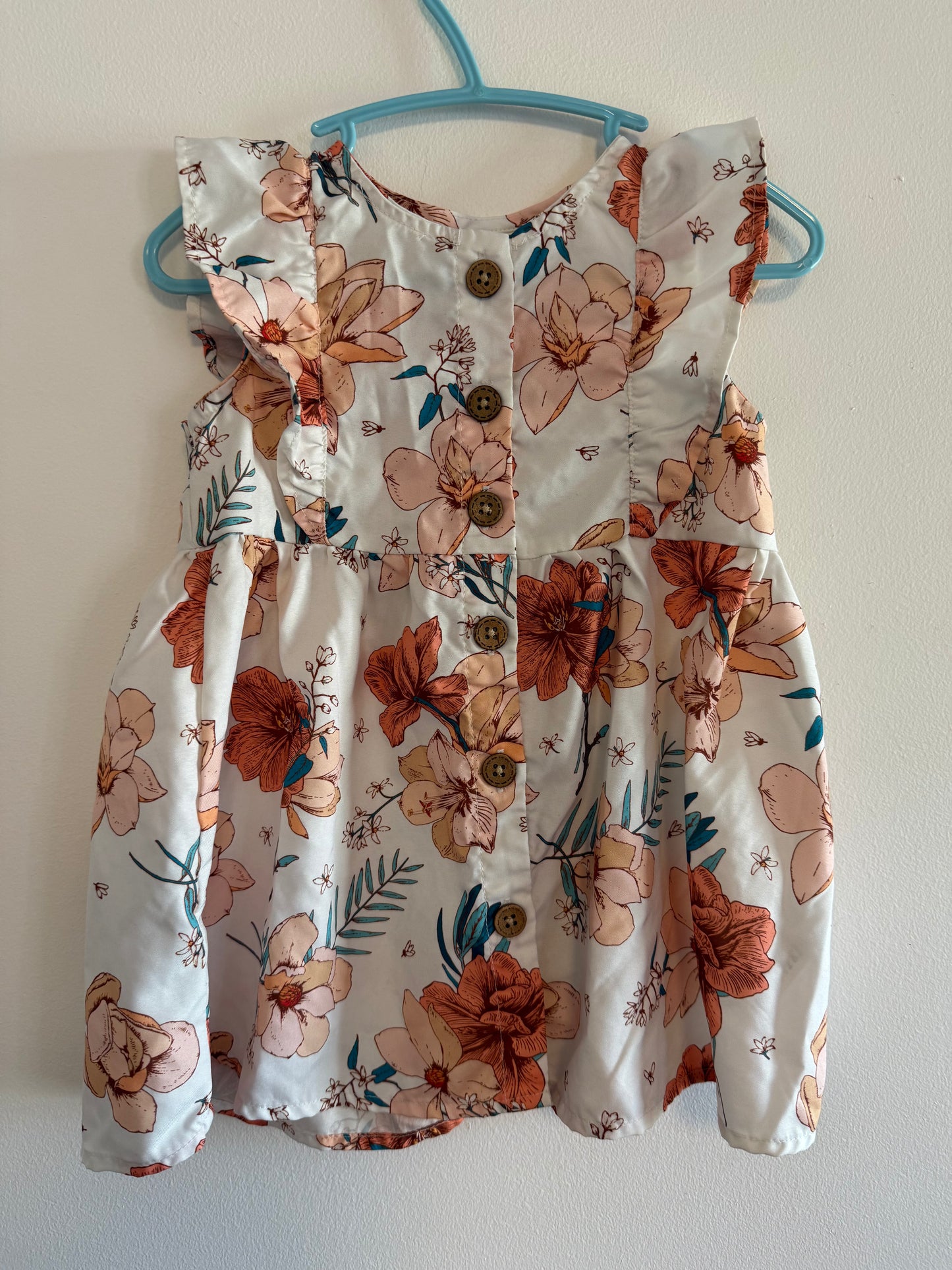 UNKNOWN BRAND FLORAL DRESS SIZE 18-24M