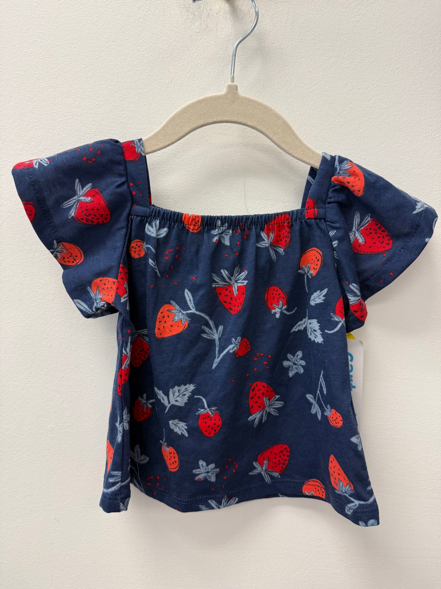 NEW WITH TAGS STRAWBERRY SHIRT SIZE 6-9M