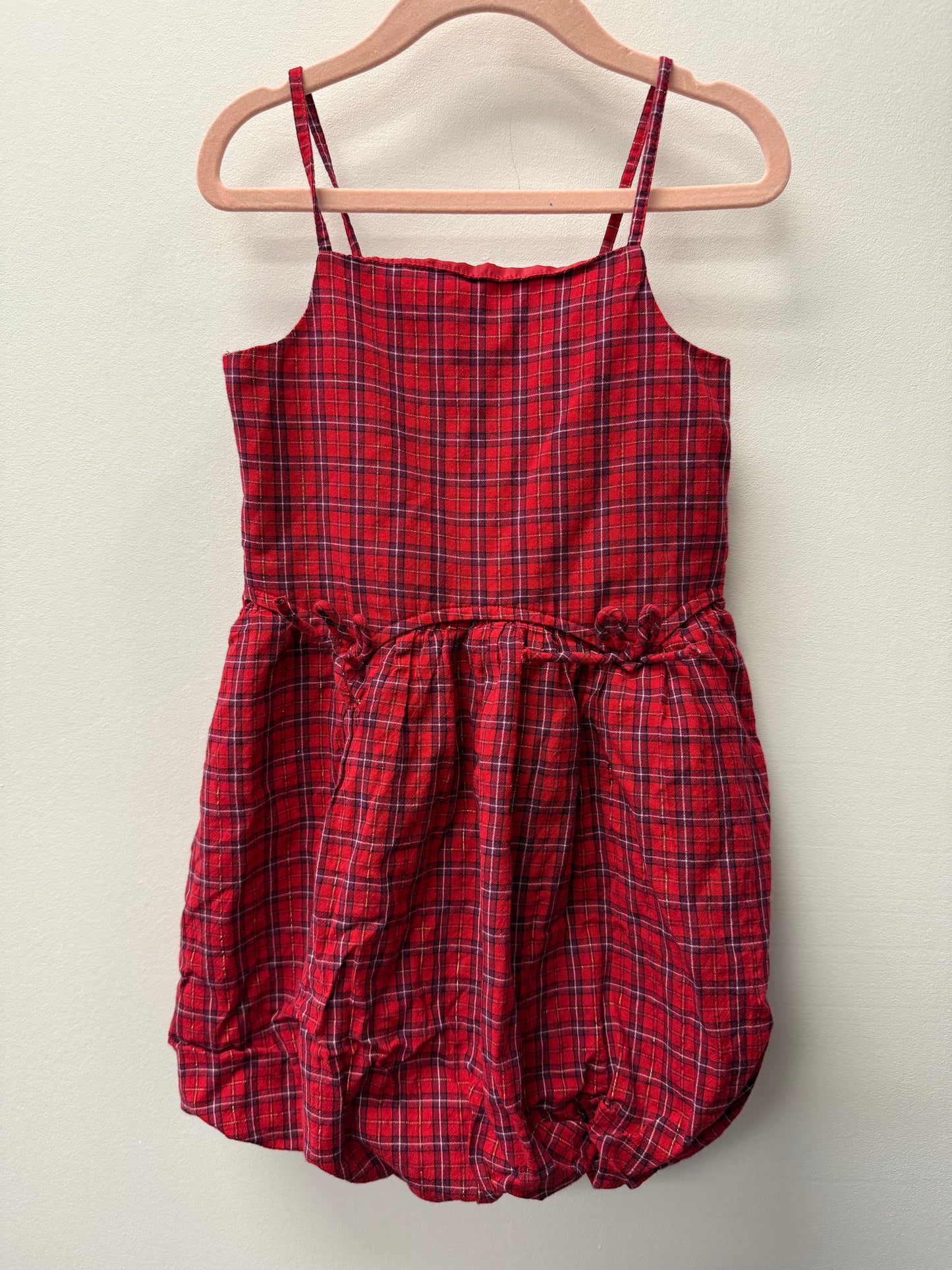 OLD NAVY PLAID BOW DRESS SIZE 4T
