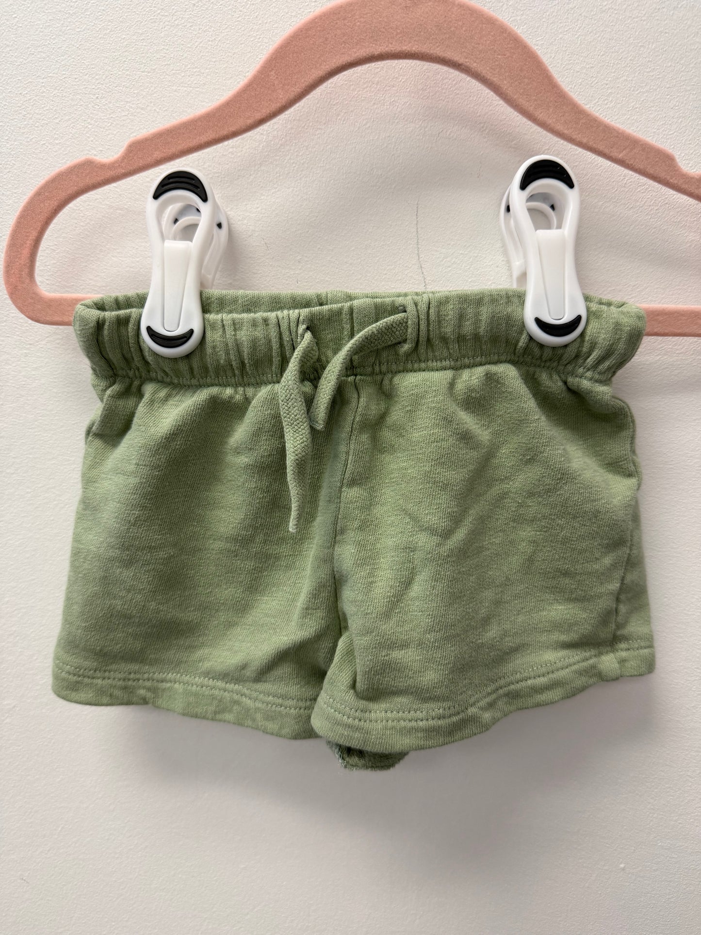 H&M GREEN SHORTS SIZE 6M
