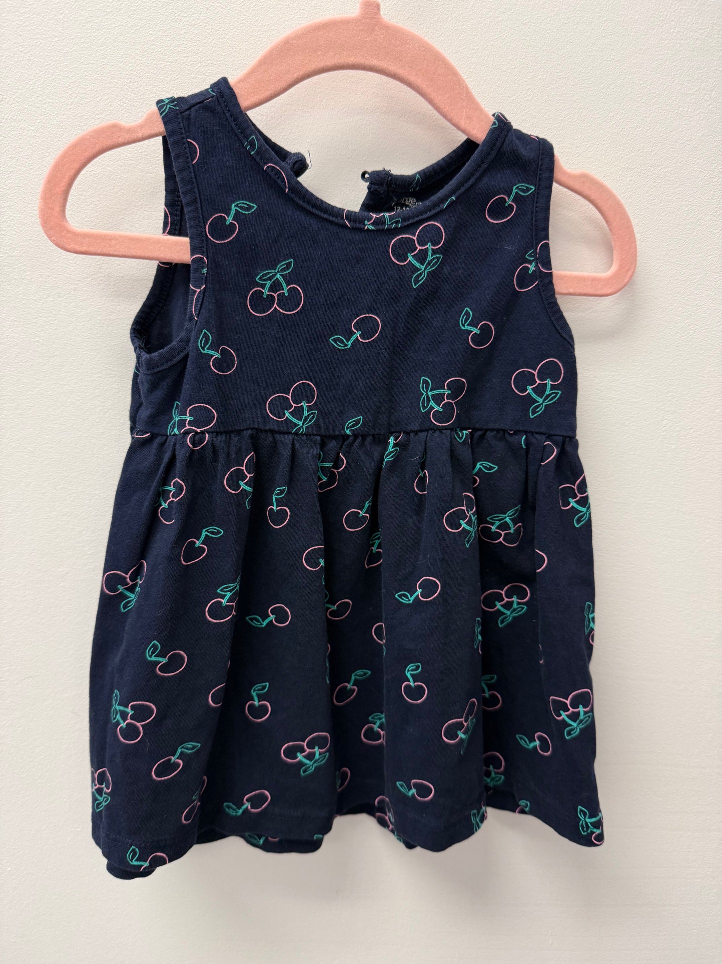 GEORGE CHERRY DRESS SIZE 12-18M