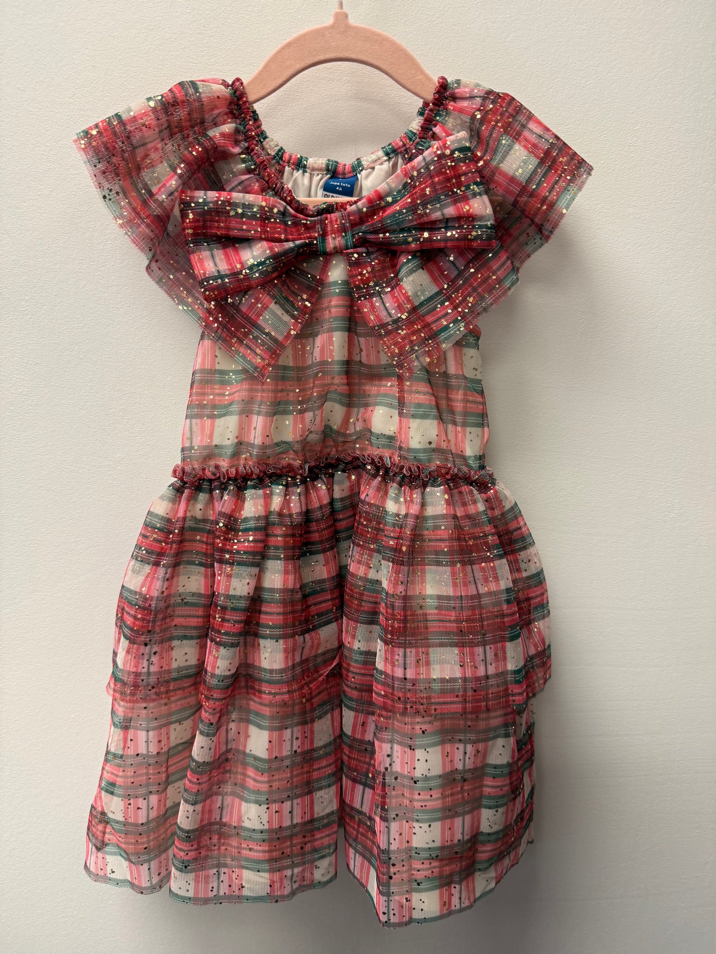 OLD NAVY SPRAKLE BOW DRESS SIZE 4T