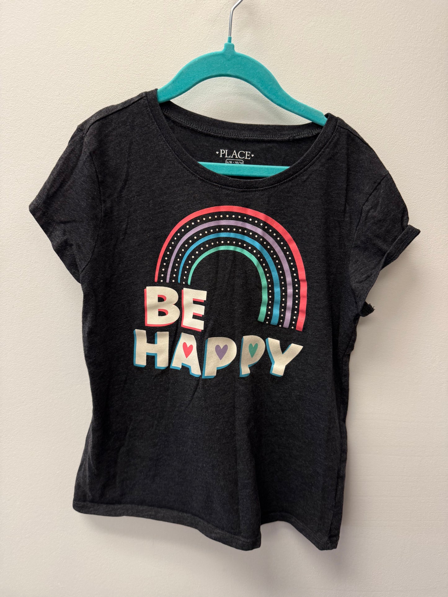 CHILDRENS PLACE "BE HAPPY" SHIRT SIZE 10-12