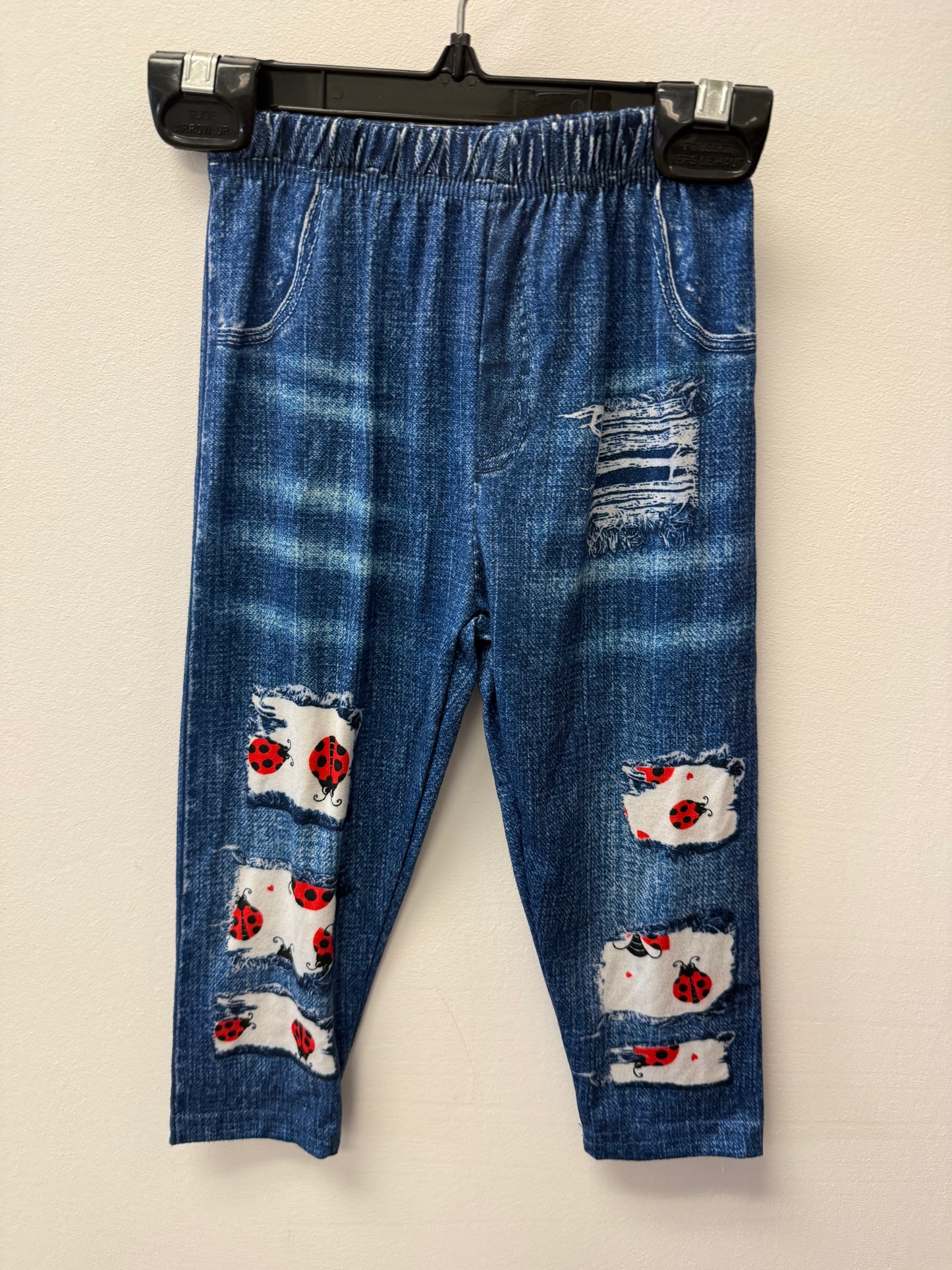 DENIM LOOK ALIKE LEGGINGS SIZE 2-3T